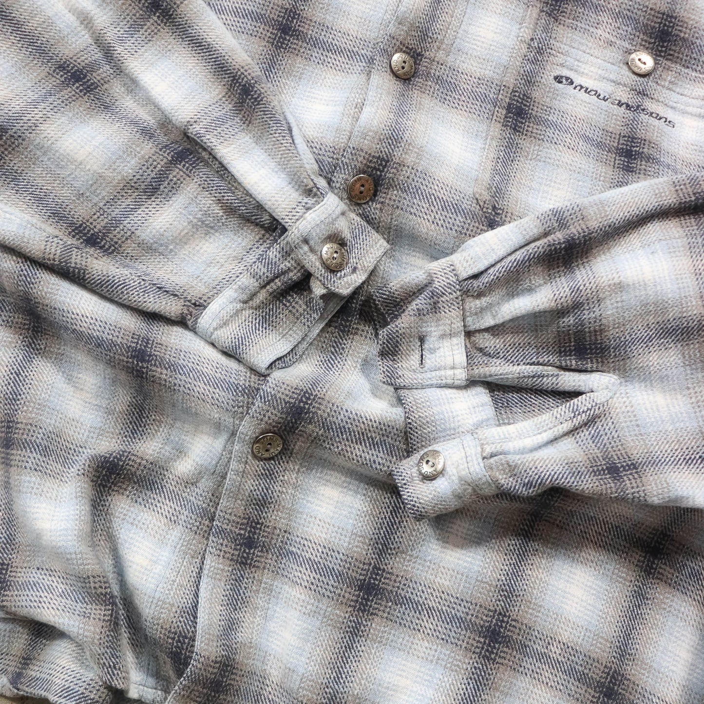 Maui & Sons Hooded Flannel Shirt - 90s (L)