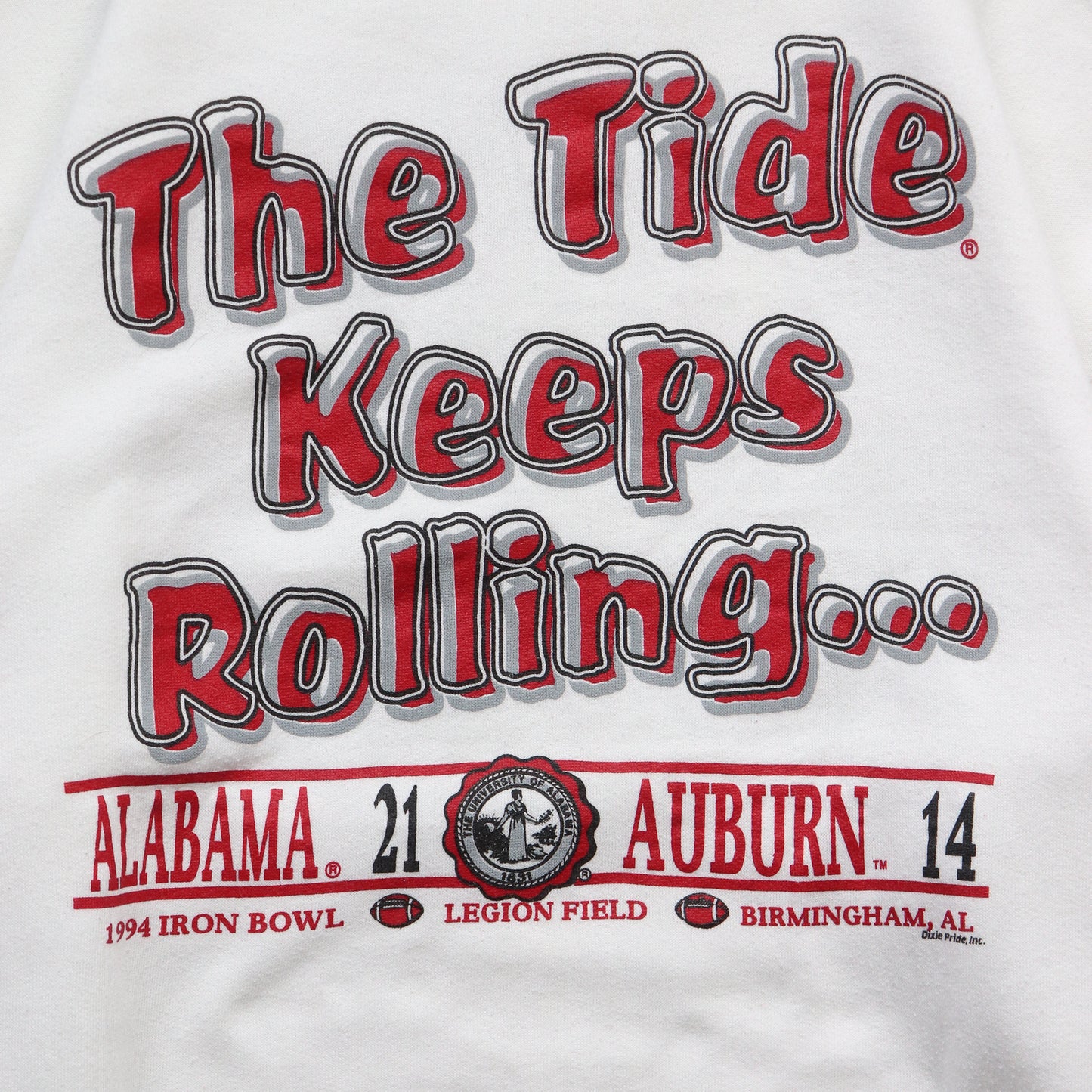 Vintage 1994 Alabama Crimson Tide NCAA Sweatshirt - L