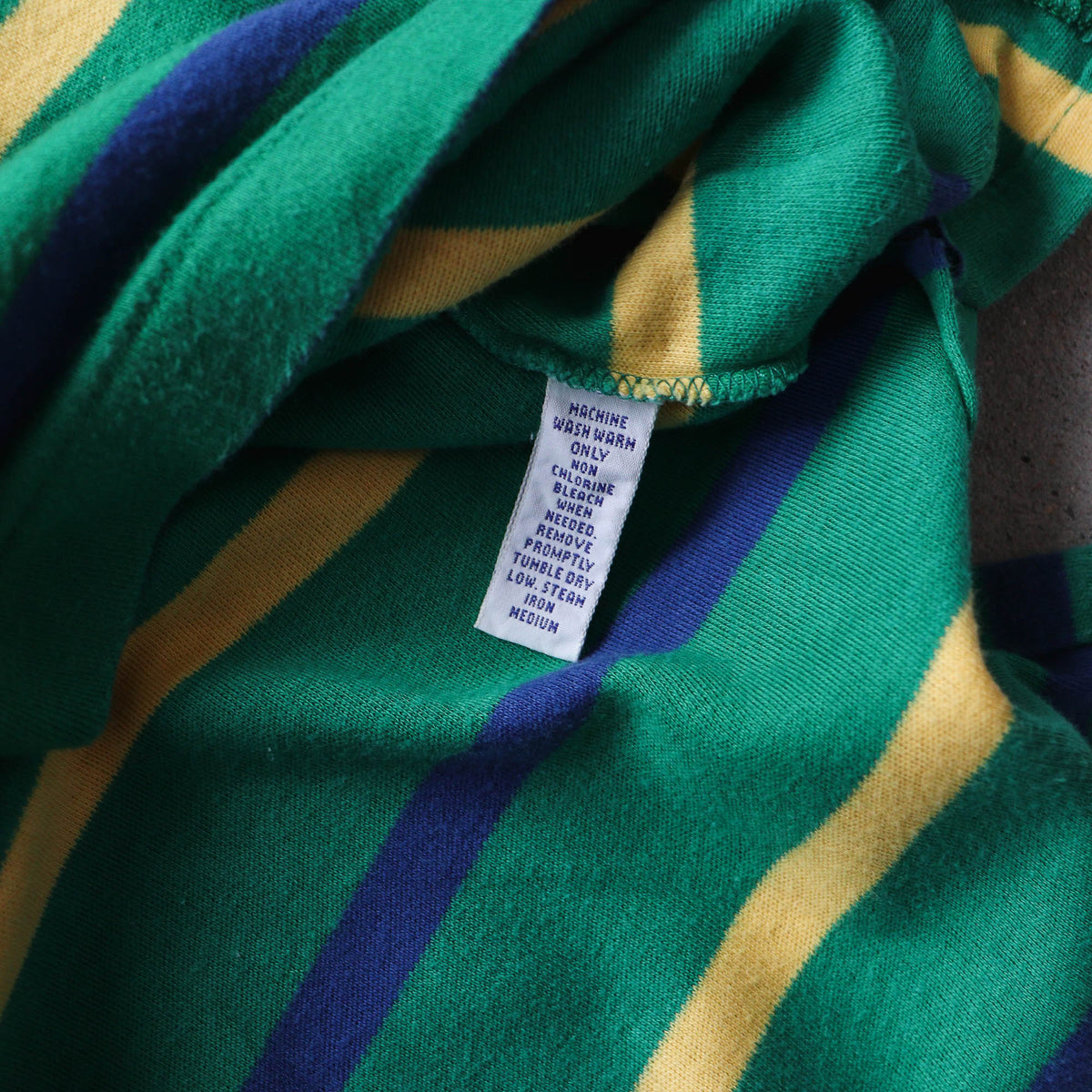 Polo Ralph Lauren Golf Crest Striped Polo Shirt – 90s (L)