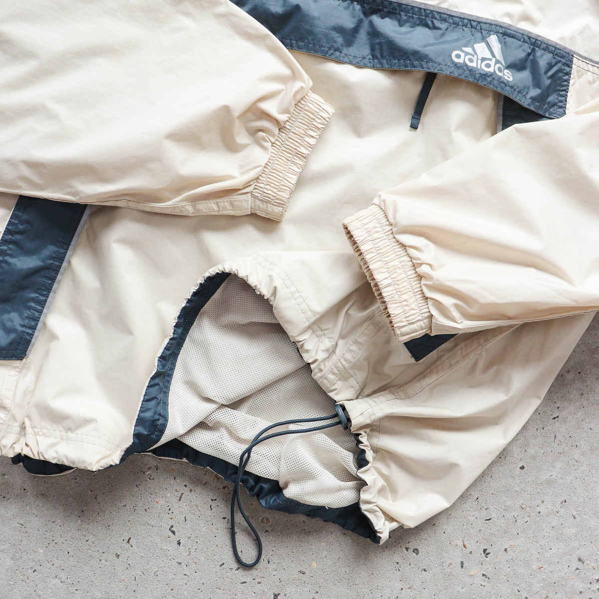 Adidas 1/4 Zip Hooded Anorak Jacket – 90s (L)