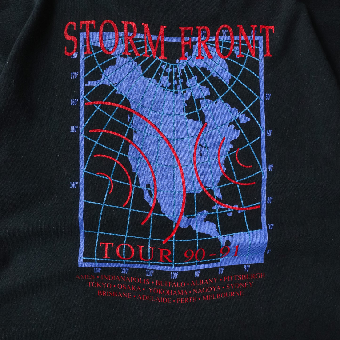 Vintage 1990 Billy Joel Storm Front Tour Tee - L - AL Vintage