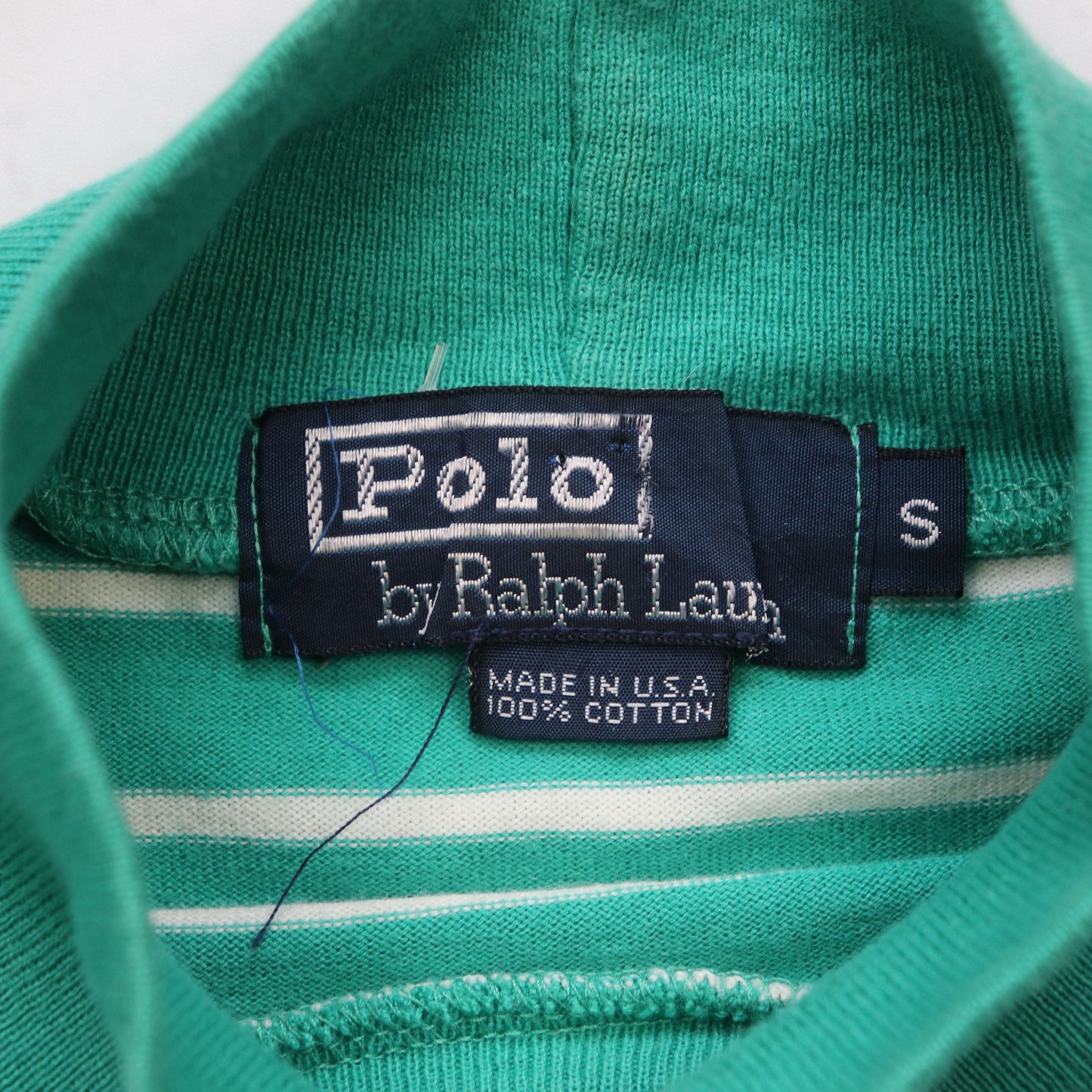 Vintage 80s Polo Ralph Lauren Mockneck Longsleeve Tee - S
