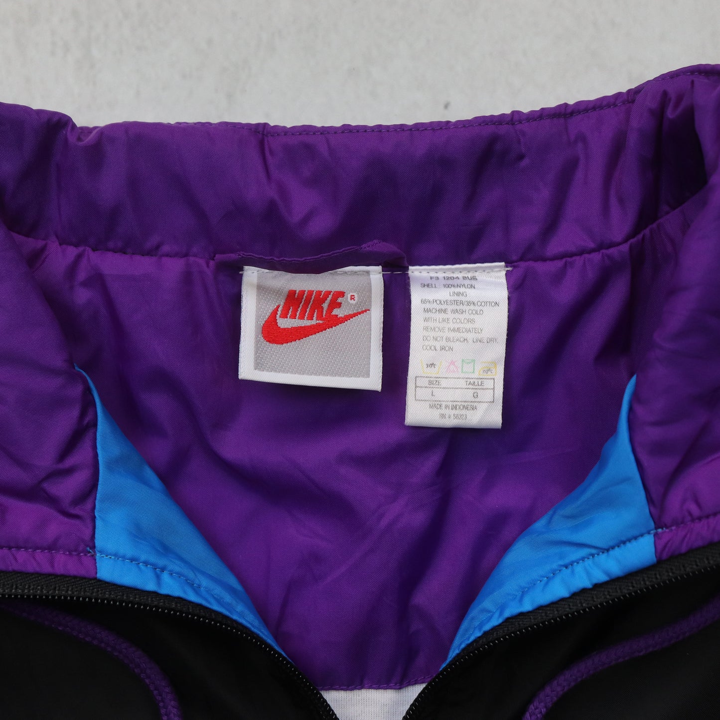 Vintage 90s Nike Geometric Track Jacket - L