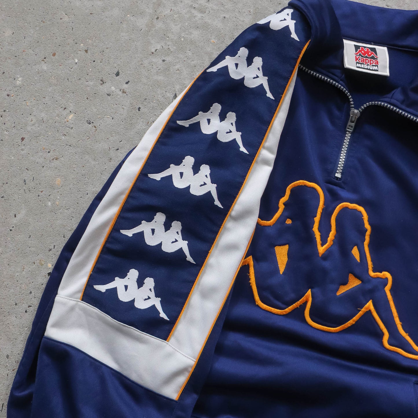 Kappa Big Logo 1/4 Zip Track Jacket - 90s (M)