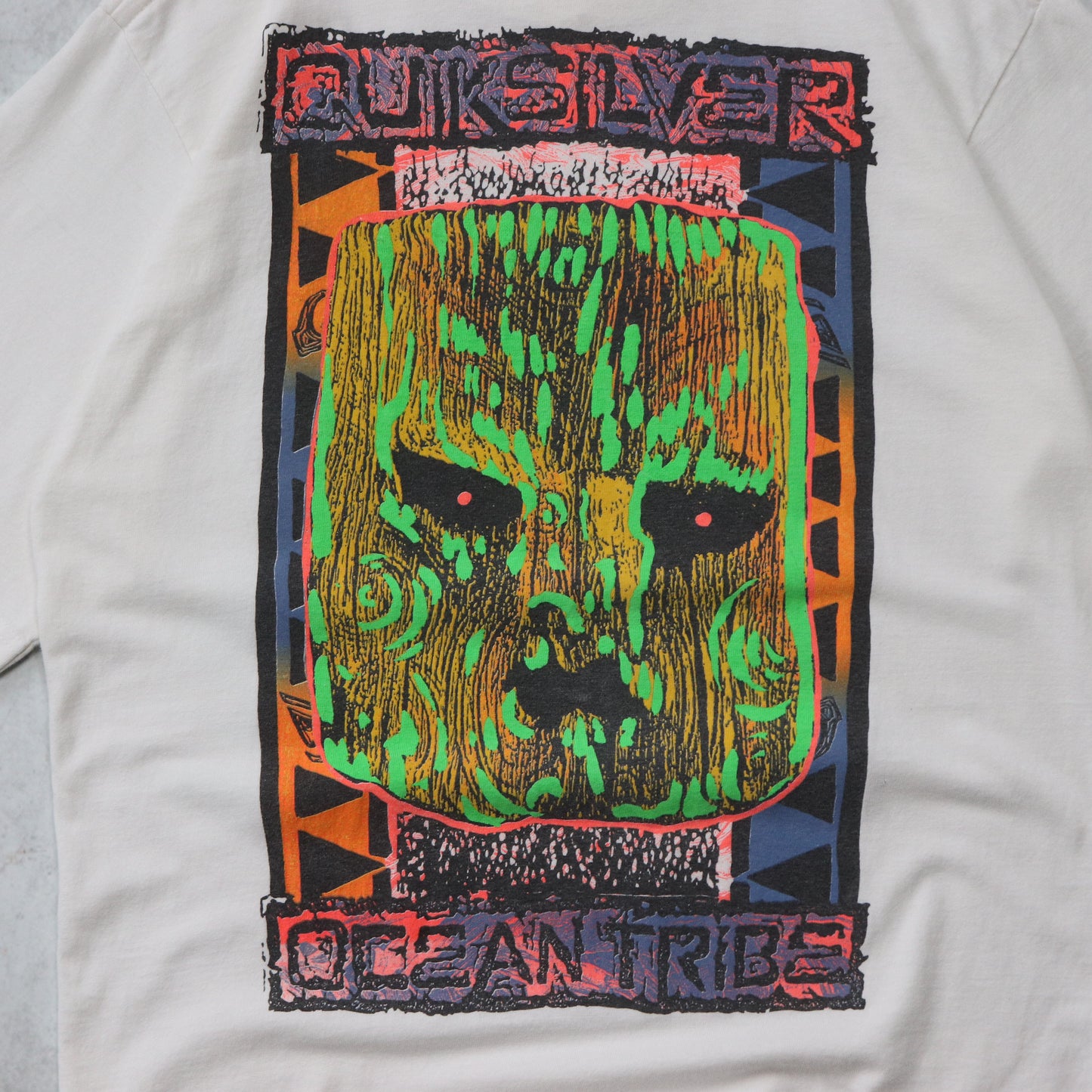 Vintage 90s Quiksilver Ocean Tribe Tee - M