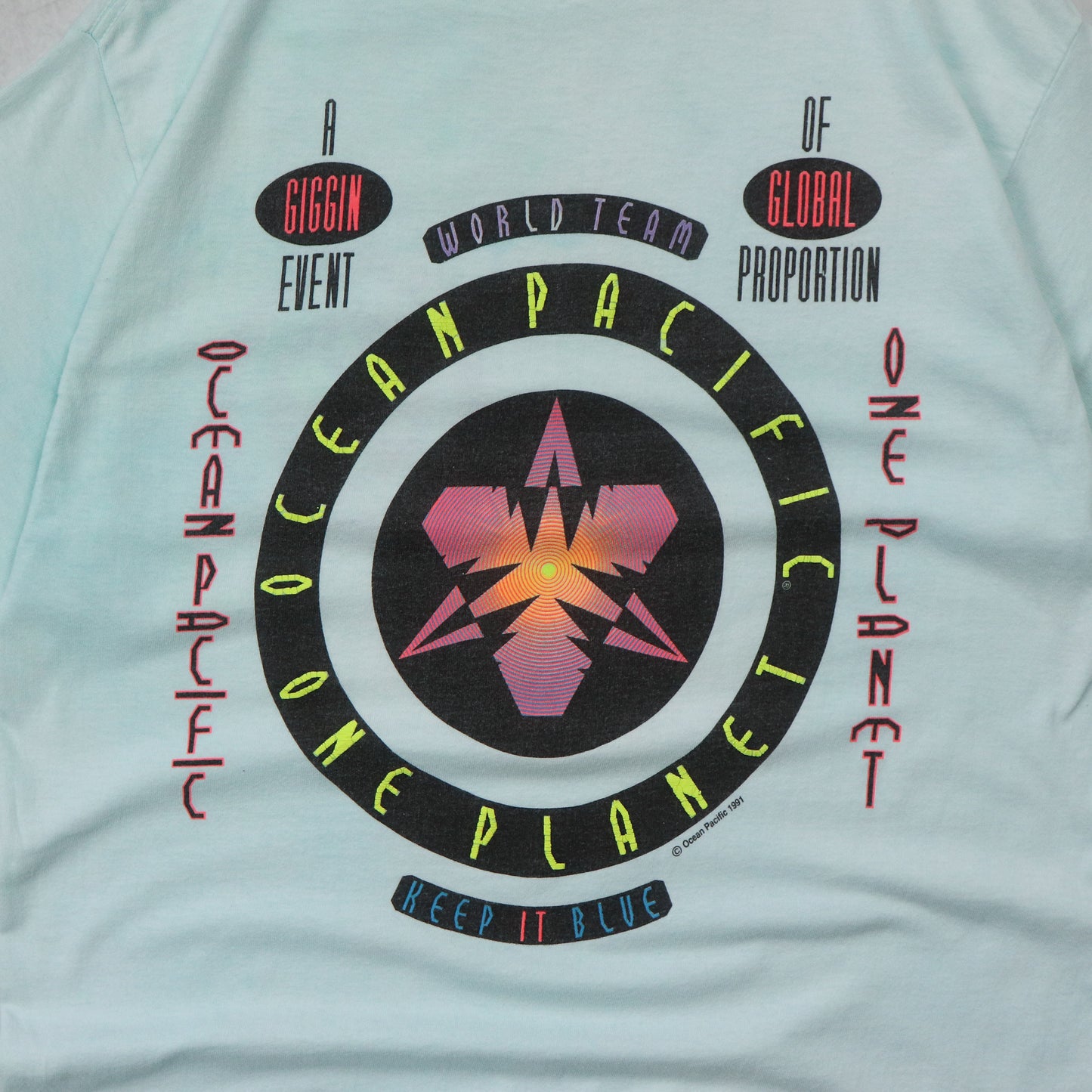 Vintage 1991 Ocean Pacific Graphic Tee - M