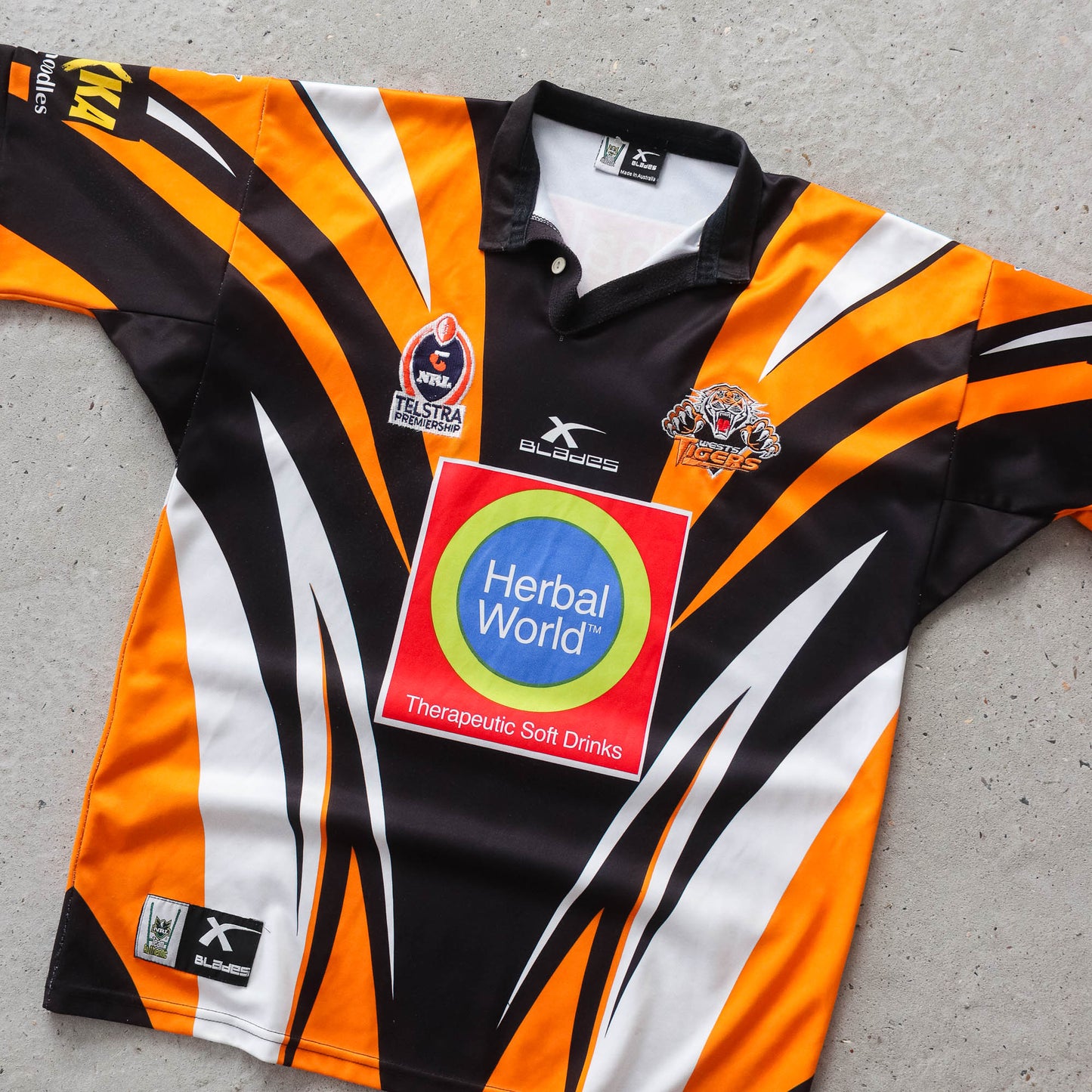 Vintage 2004 Wests Tigers Away NRL Jersey - XL