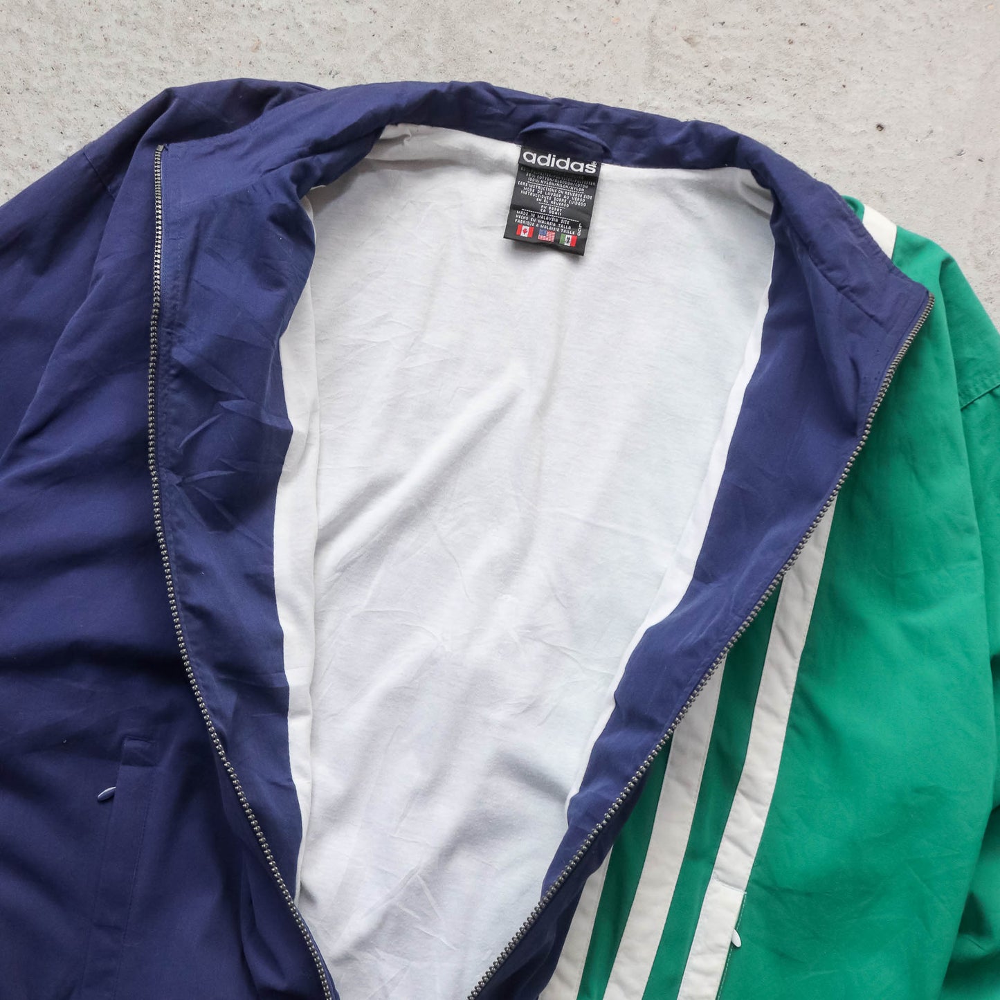 Adidas 3-Stripe Colourblock Track Jacket - 90s (L)