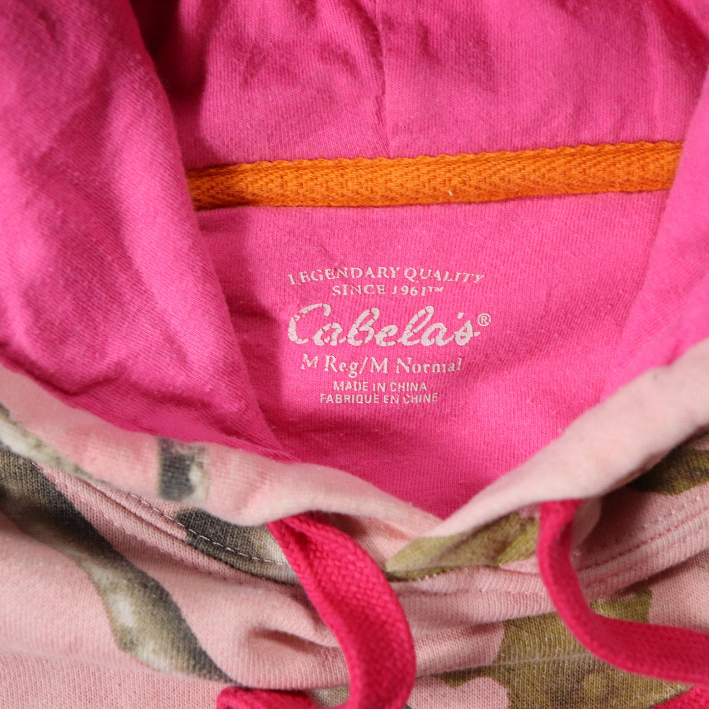 Vintage Cabela's Realtree Pink Camo Hoodie - M