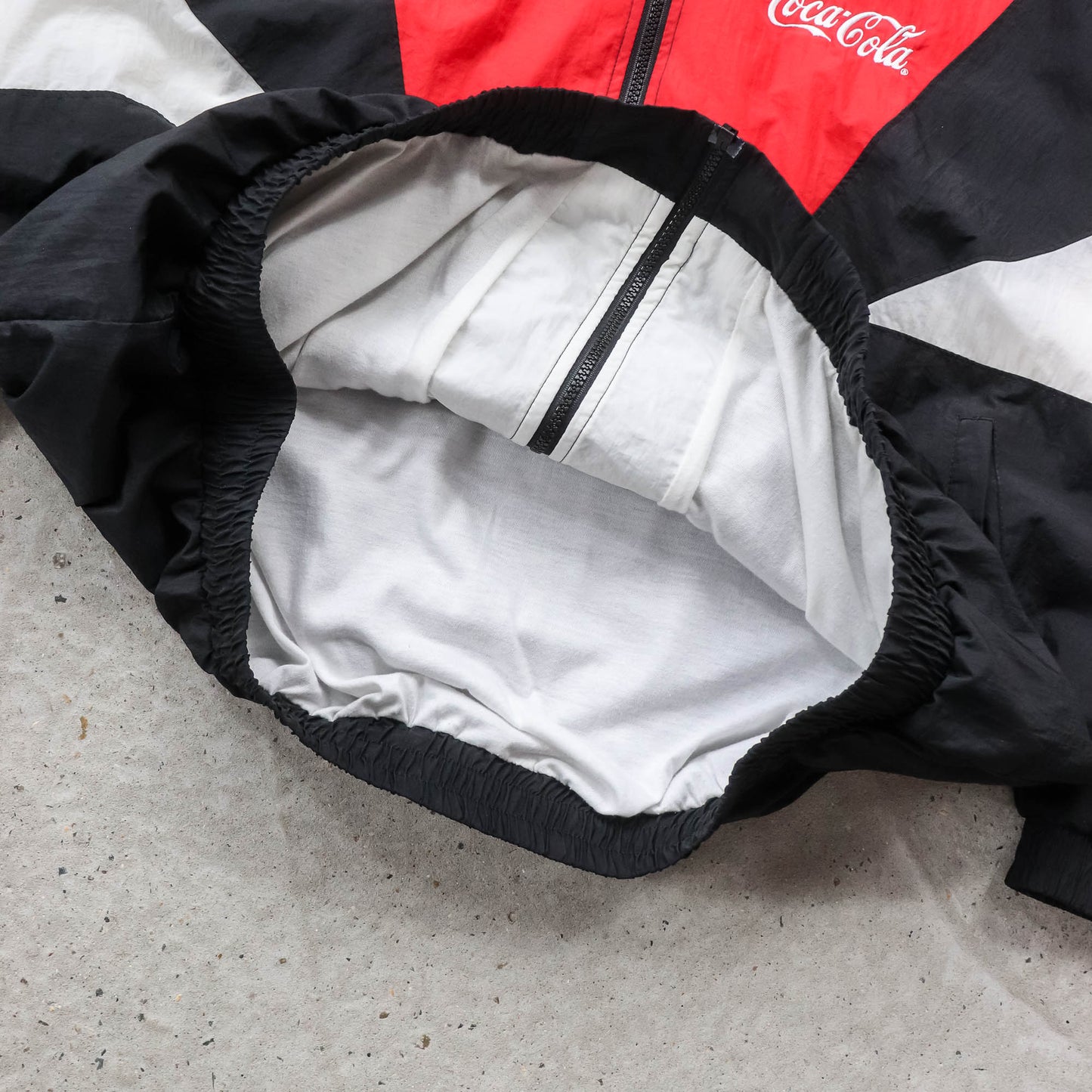 Coca-Cola Colourblock Windbreaker Jacket - 90s (XL)
