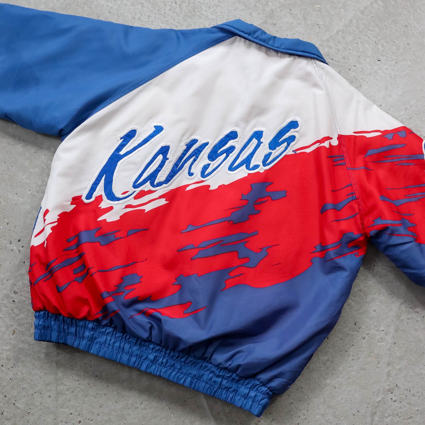 Kansas Jayhawks Logo Athletic 'Splash' Puffer Jacket - 90s (XL)