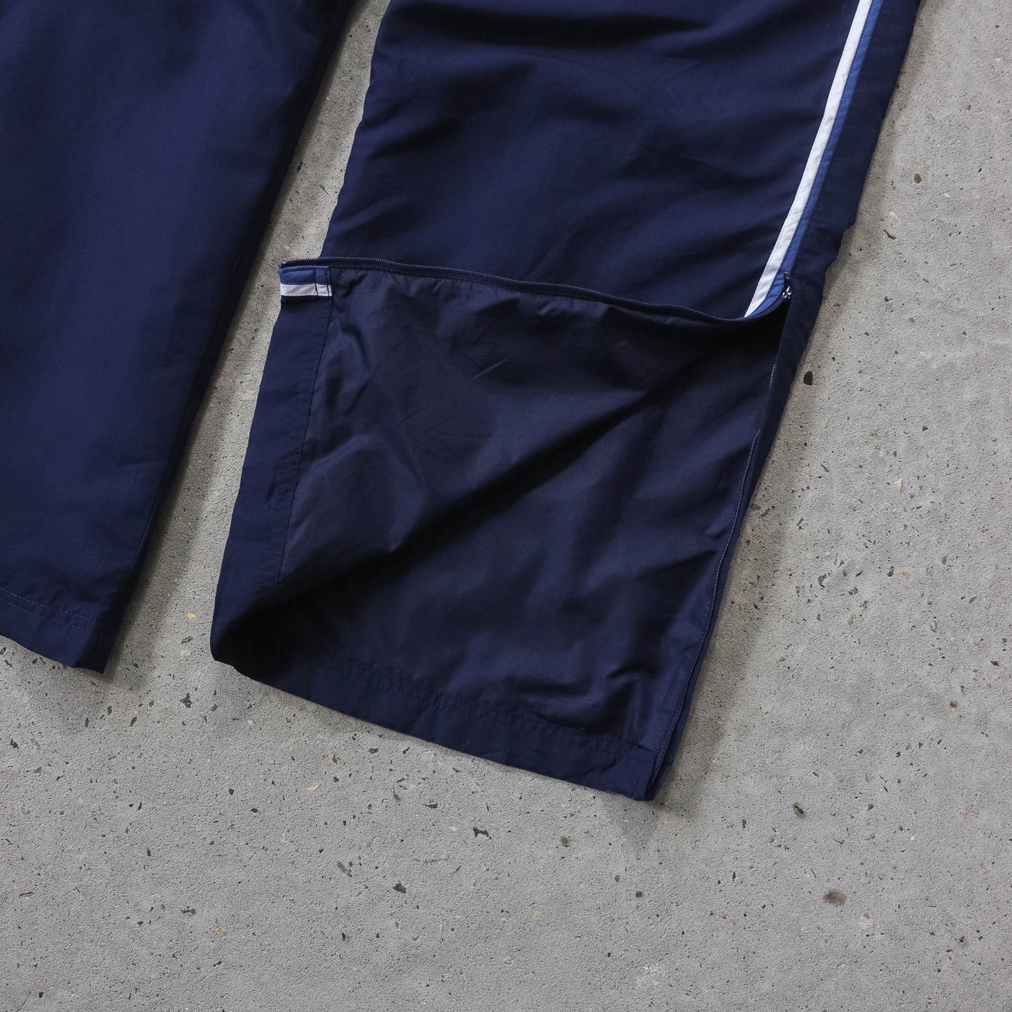 Vintage 2000s Nike Mini Swoosh Striped Track Pants - L