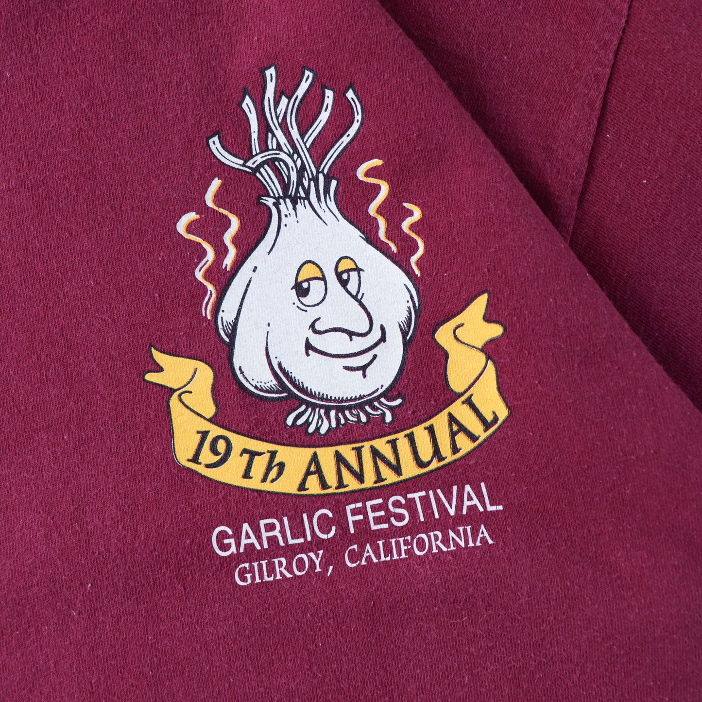 Vintage 90s Gilroy Garlic Festival Tee - L