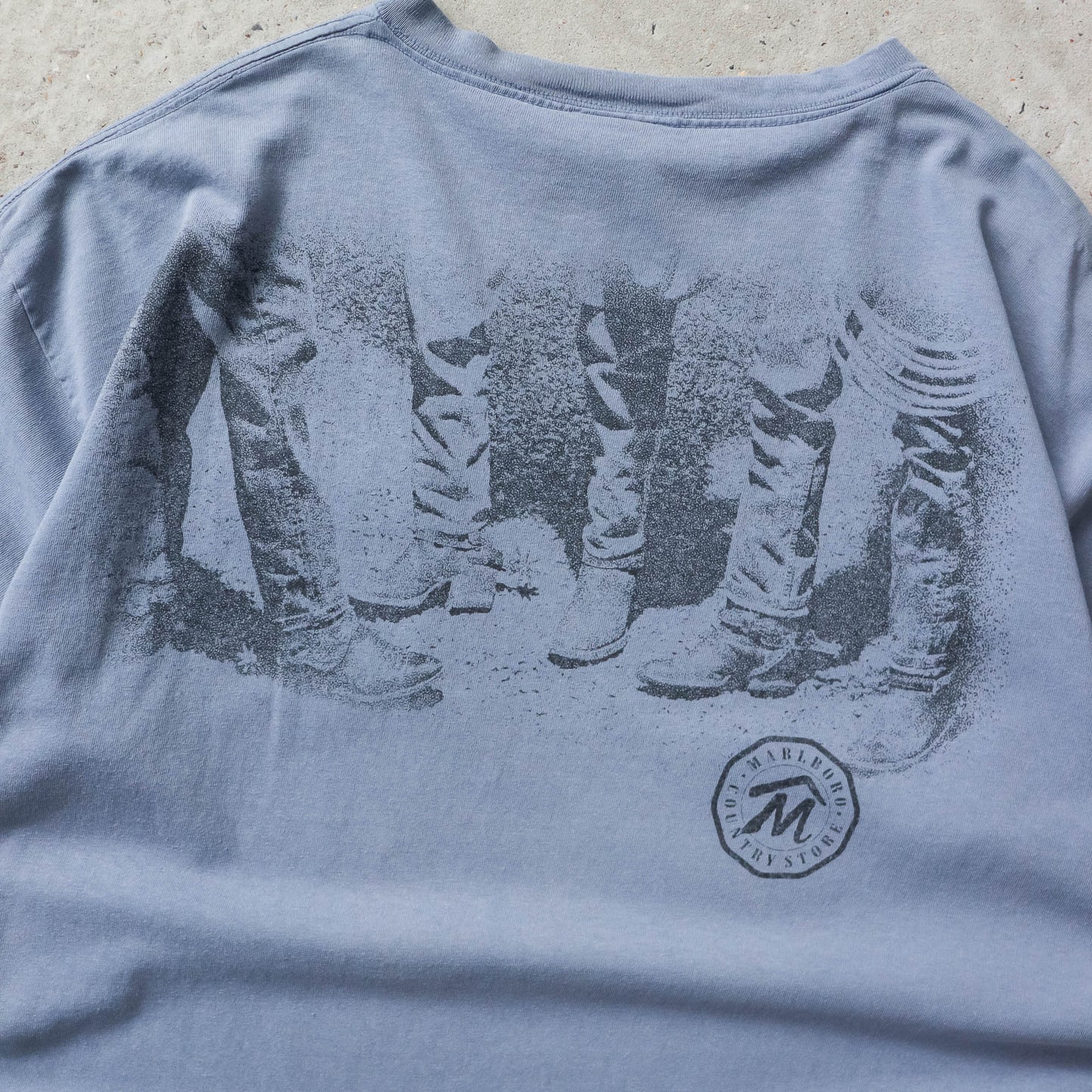 Vintage 90s Marlboro Country Cowboy Tee - XL