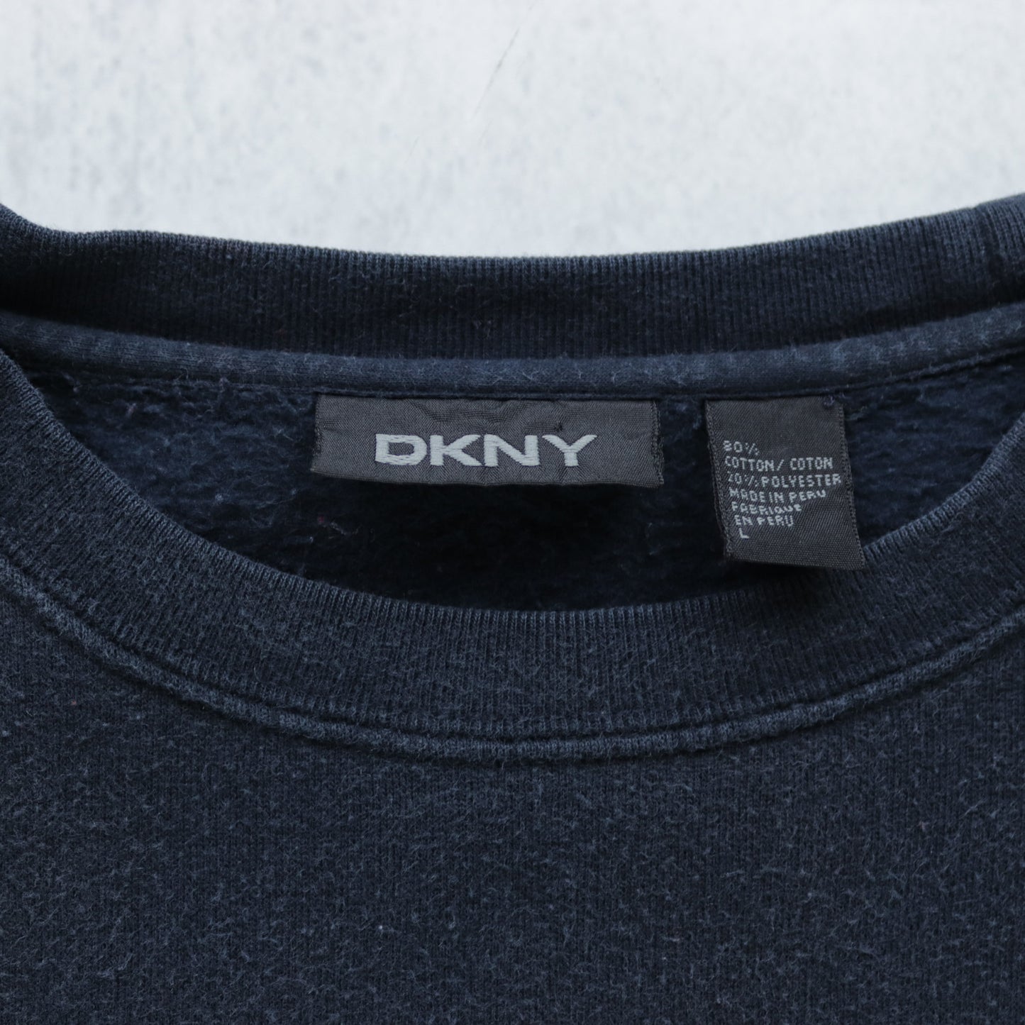 Vintage 90s DKNY Embroidered Spellout Sweatshirt - L
