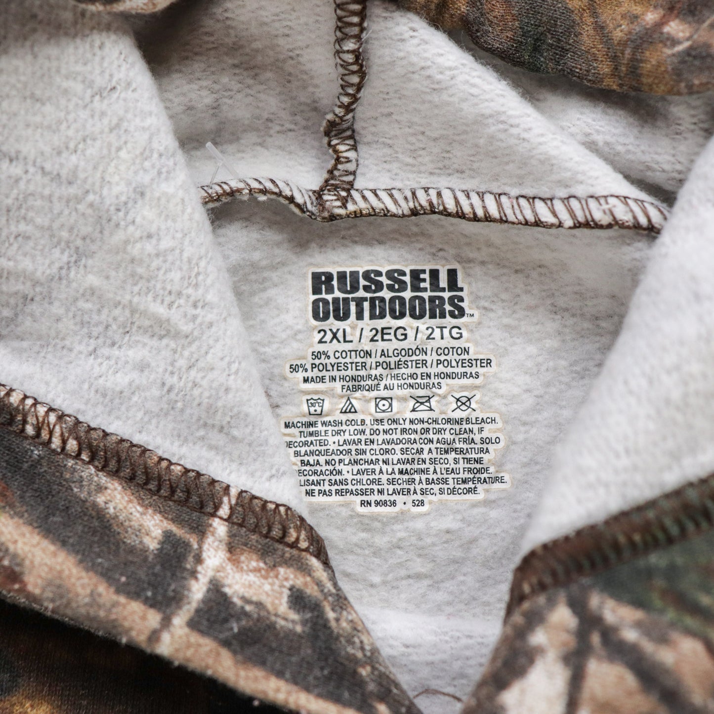 Vintage Russell Outdoors Realtree Camo Hoodie - XXL