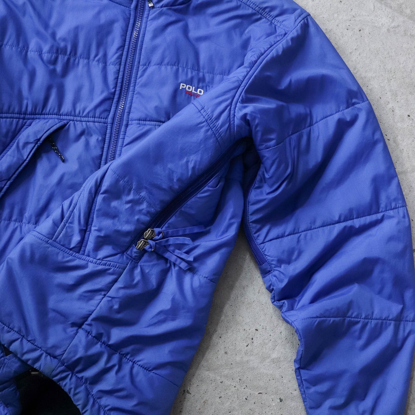 Polo Sport Spellout Quilted Jacket - 90s (M)