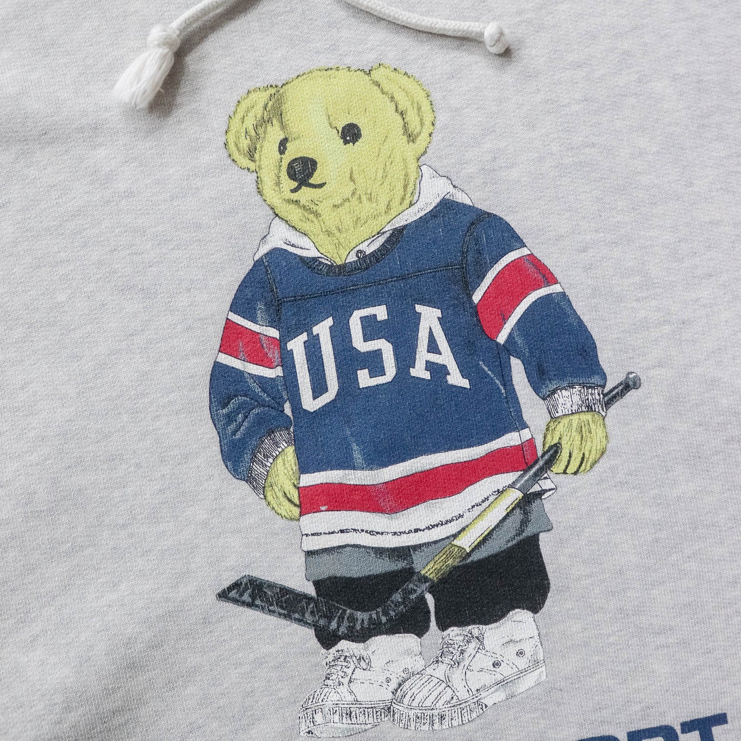 Polo Sport Hockey Bear Hoodie - 90s (M)