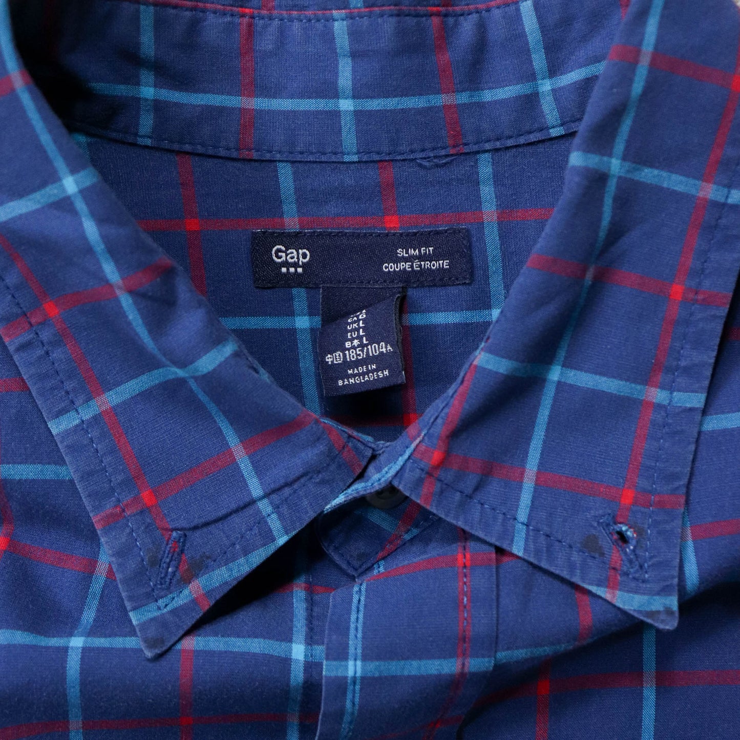GAP Cropped Button Up Shirt - 2000s (L)