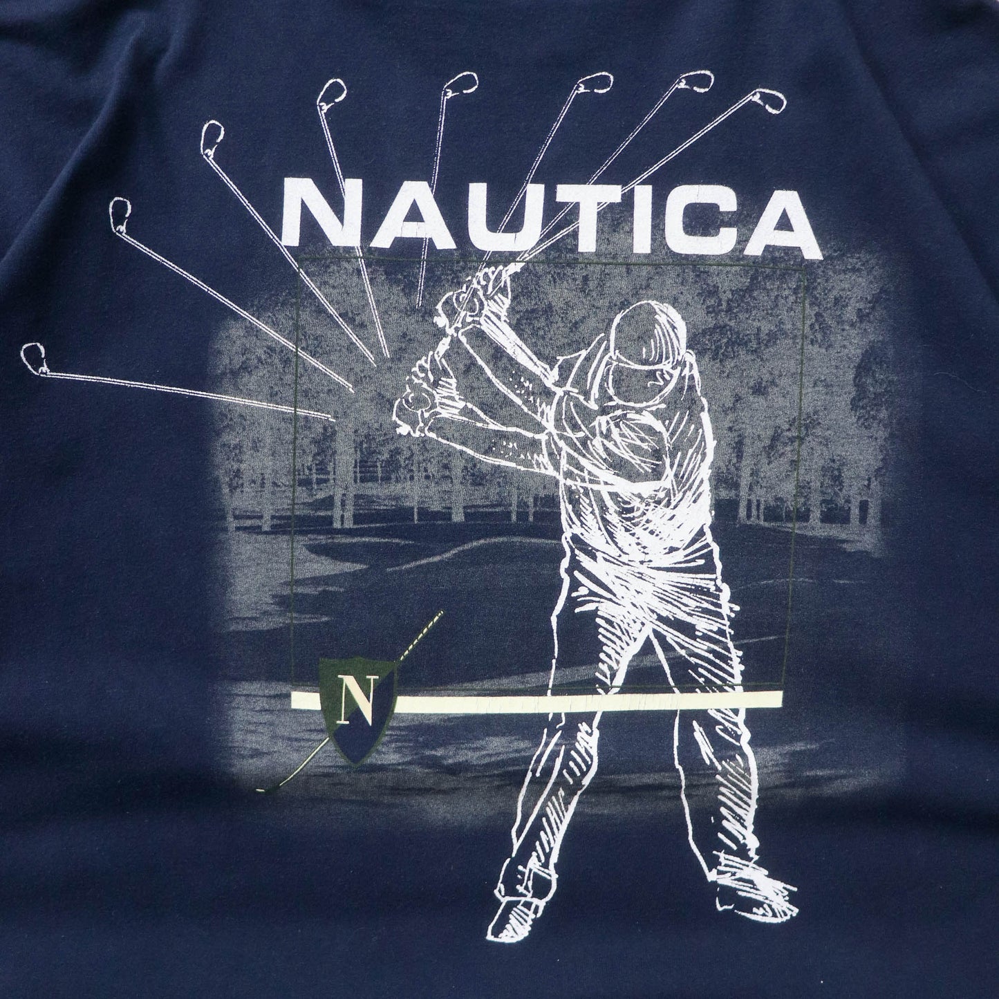 Nautica Golf Graphic Tee - 90s (XXL) - AL Vintage