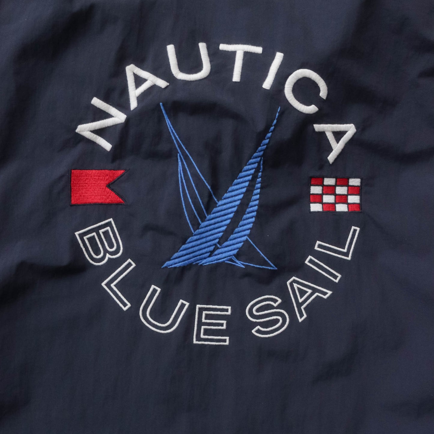Nautica Blue Sail Windbreaker Jacket - 2000s (M)