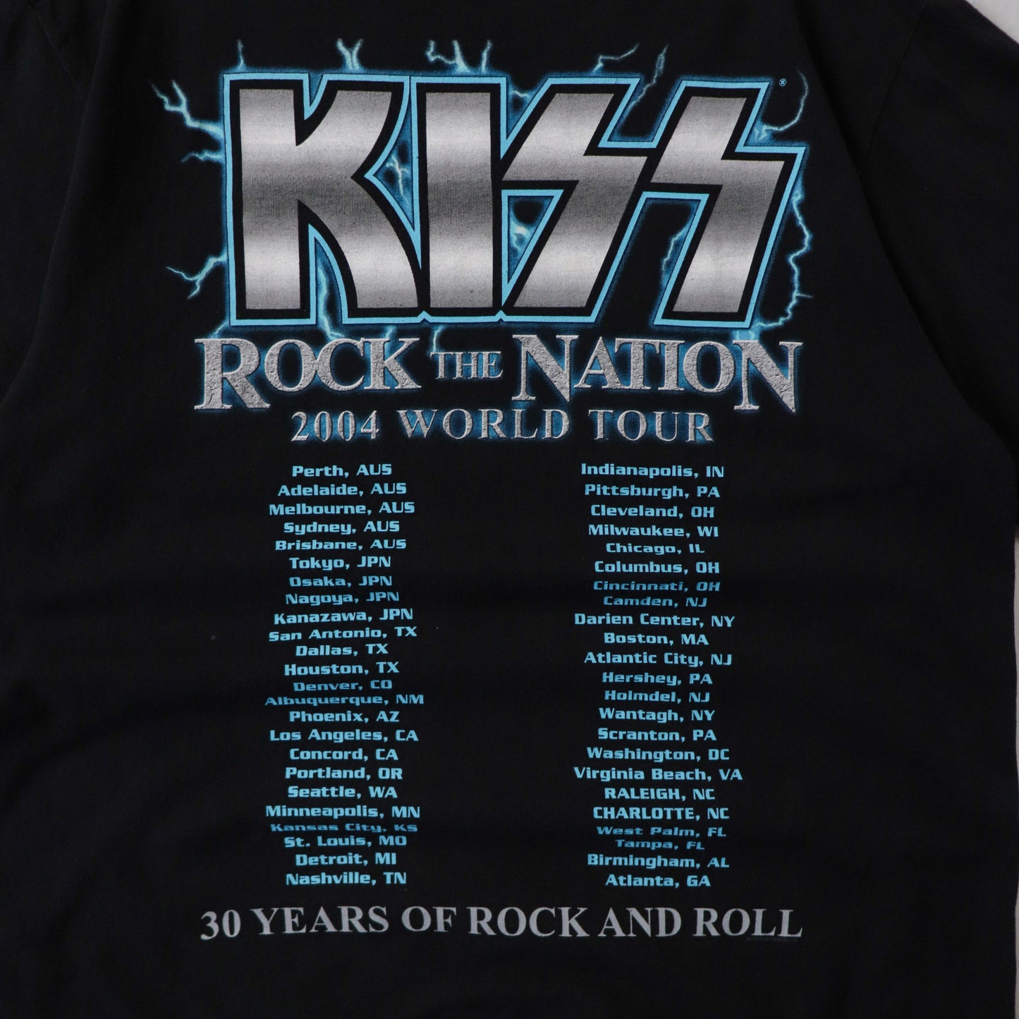 Vintage 2004 KISS 'Rock The Nation' Tour Tee - M