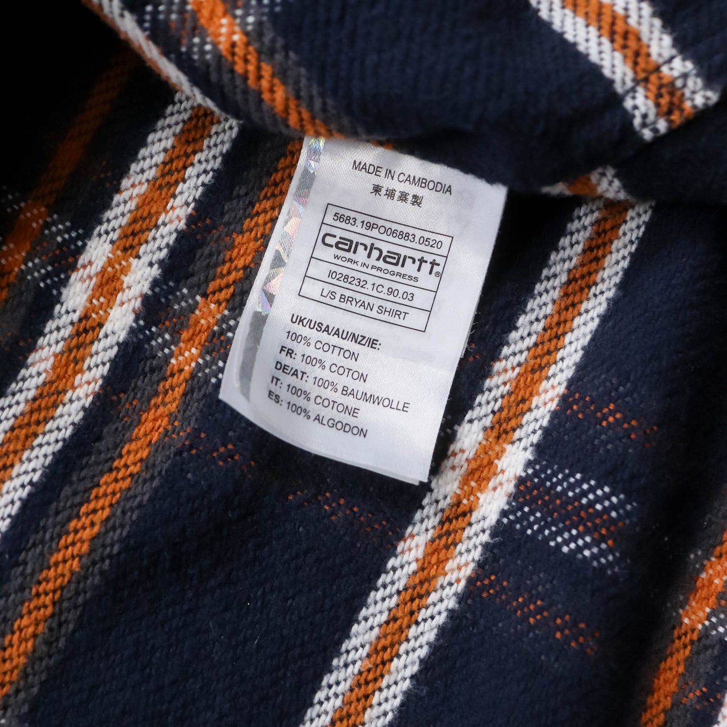 Carhartt WIP Bryan Zip-Up Flannel Shirt - (L)
