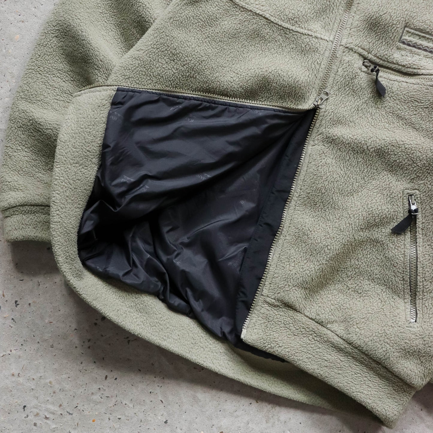 Kathmandu Eco-Fleece Quilted Jacket - 90s (L)