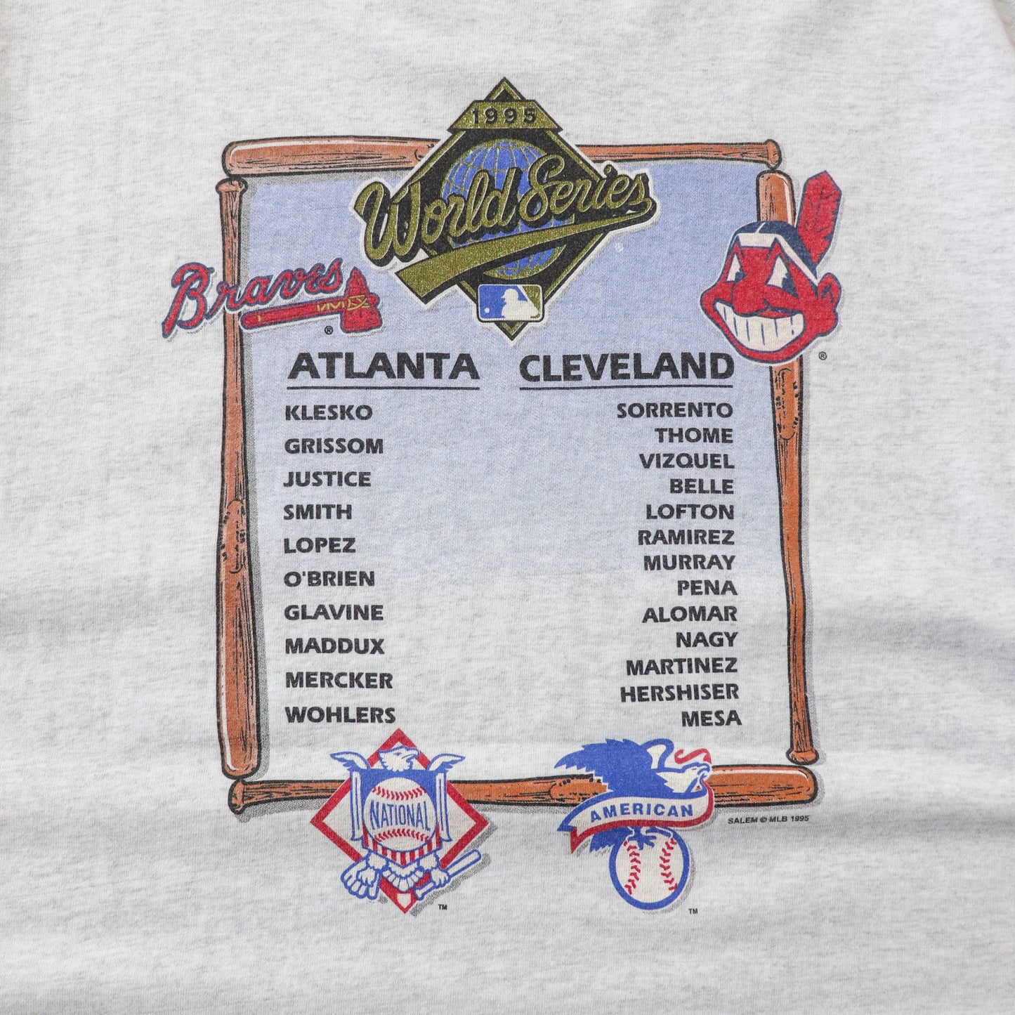 Vintage Braves vs Indians 1995 MLB World Series Tee - XL