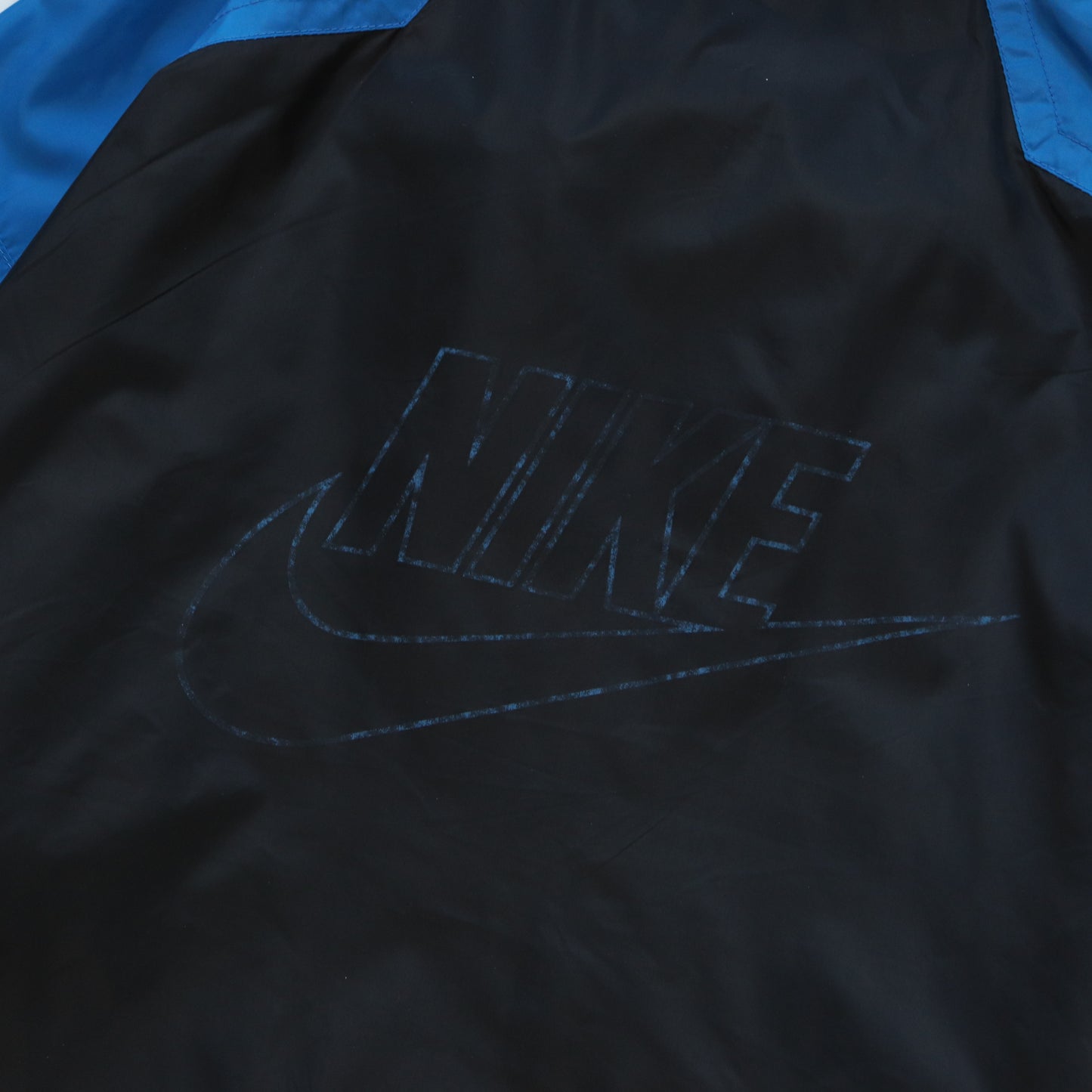 Vintage 90s Nike Big Swoosh Nylon Track Jacket - M