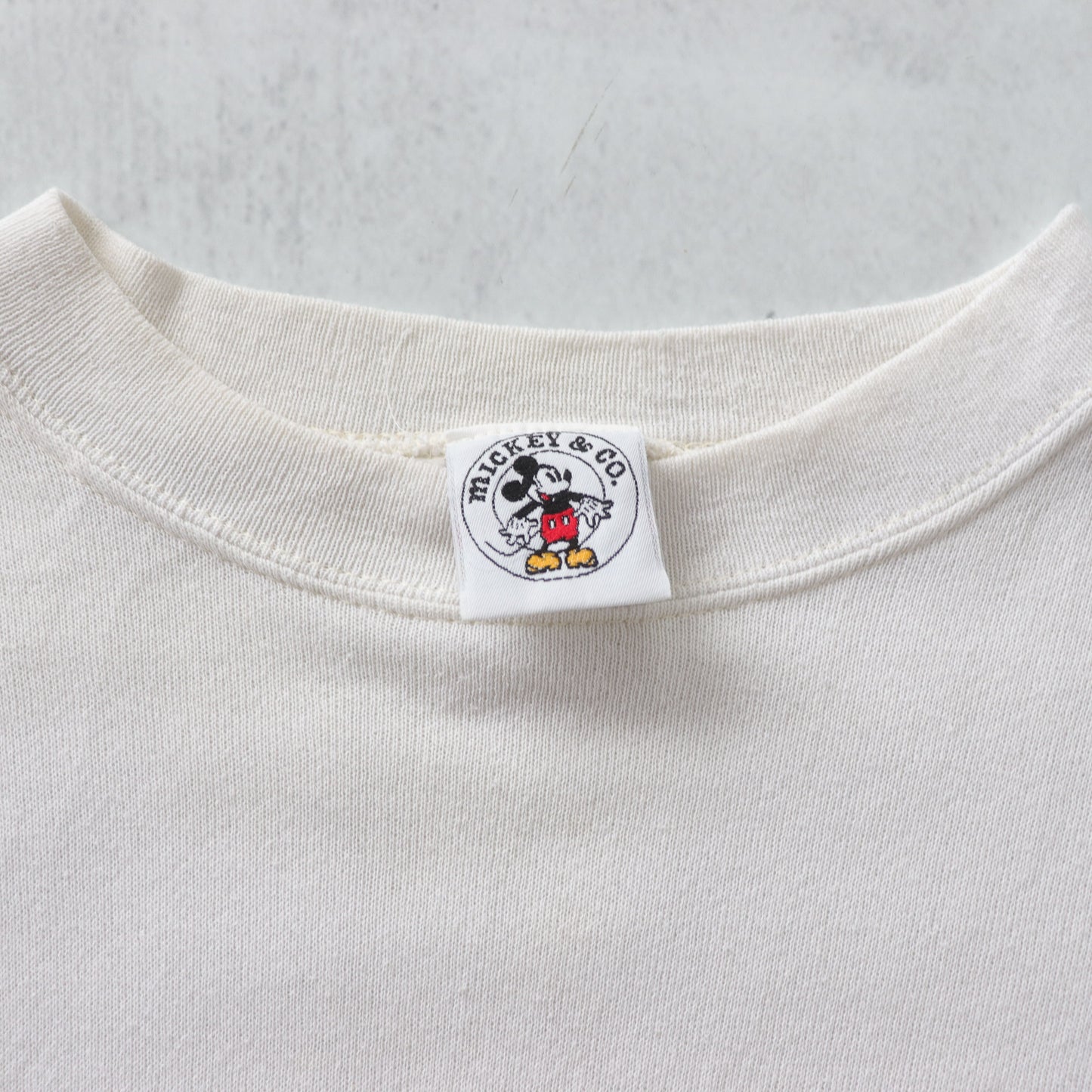 Vintage 80s Mickey Mouse Embroidered Sweatshirt - L