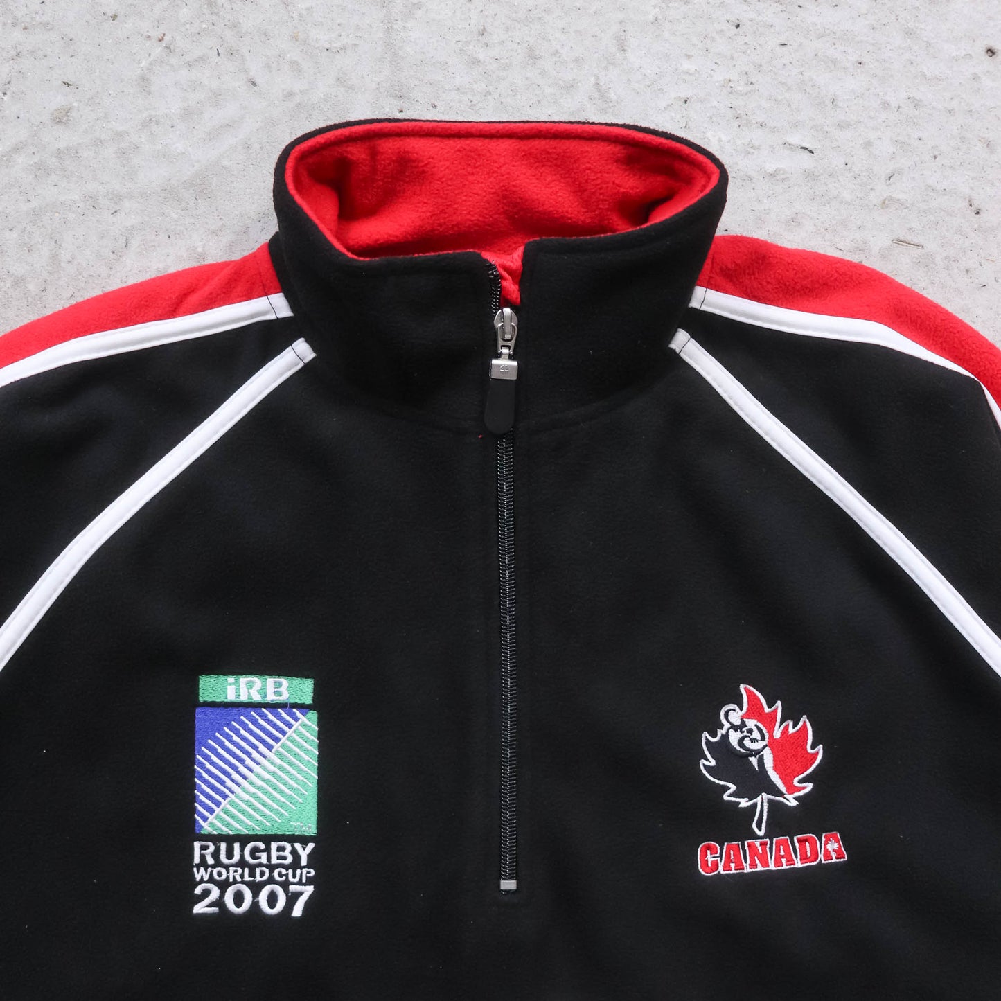 Canada Rugby World Cup 1/4 Zip Fleece Pullover - 2007 (XL)