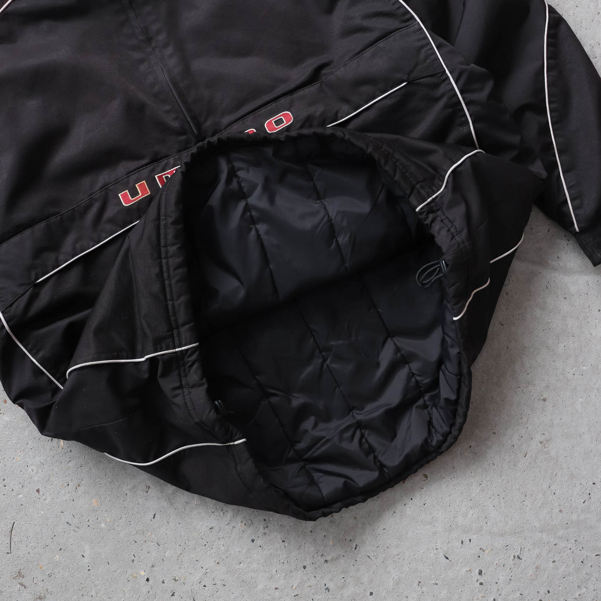 Umbro Spellout 1/4 Zip Quilted Jacket - 90s (M)