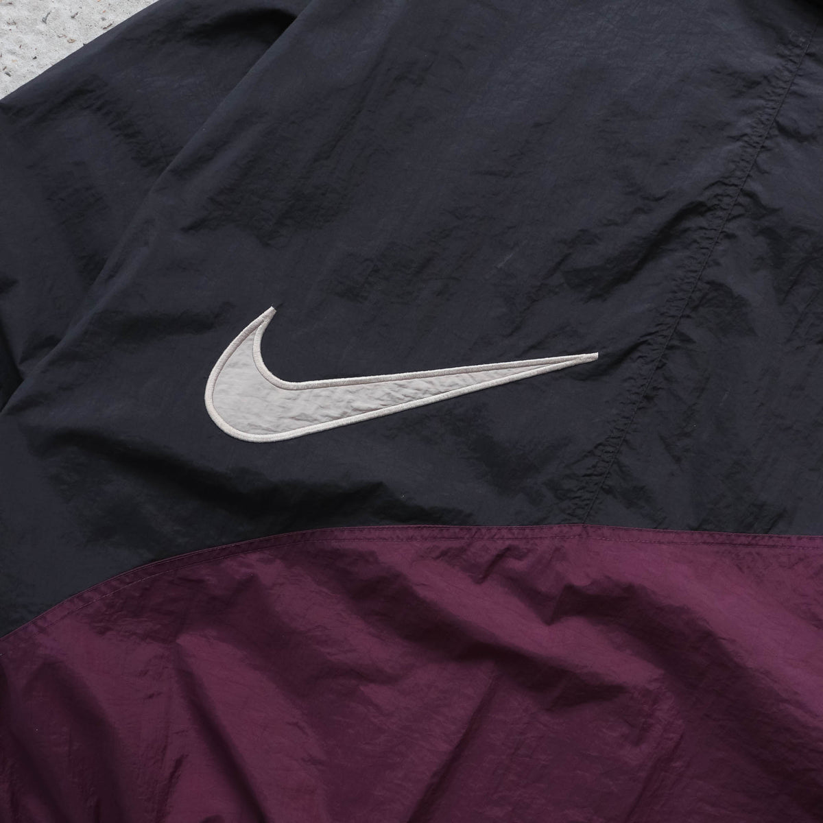 Nike Big Swoosh Colourblock Windbreaker Jacket - 90s (XL)