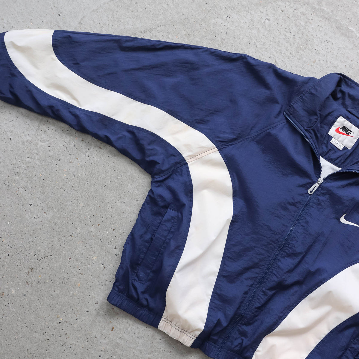 Nike Big Swoosh Colourblock Windbreaker Jacket - 90s (L)