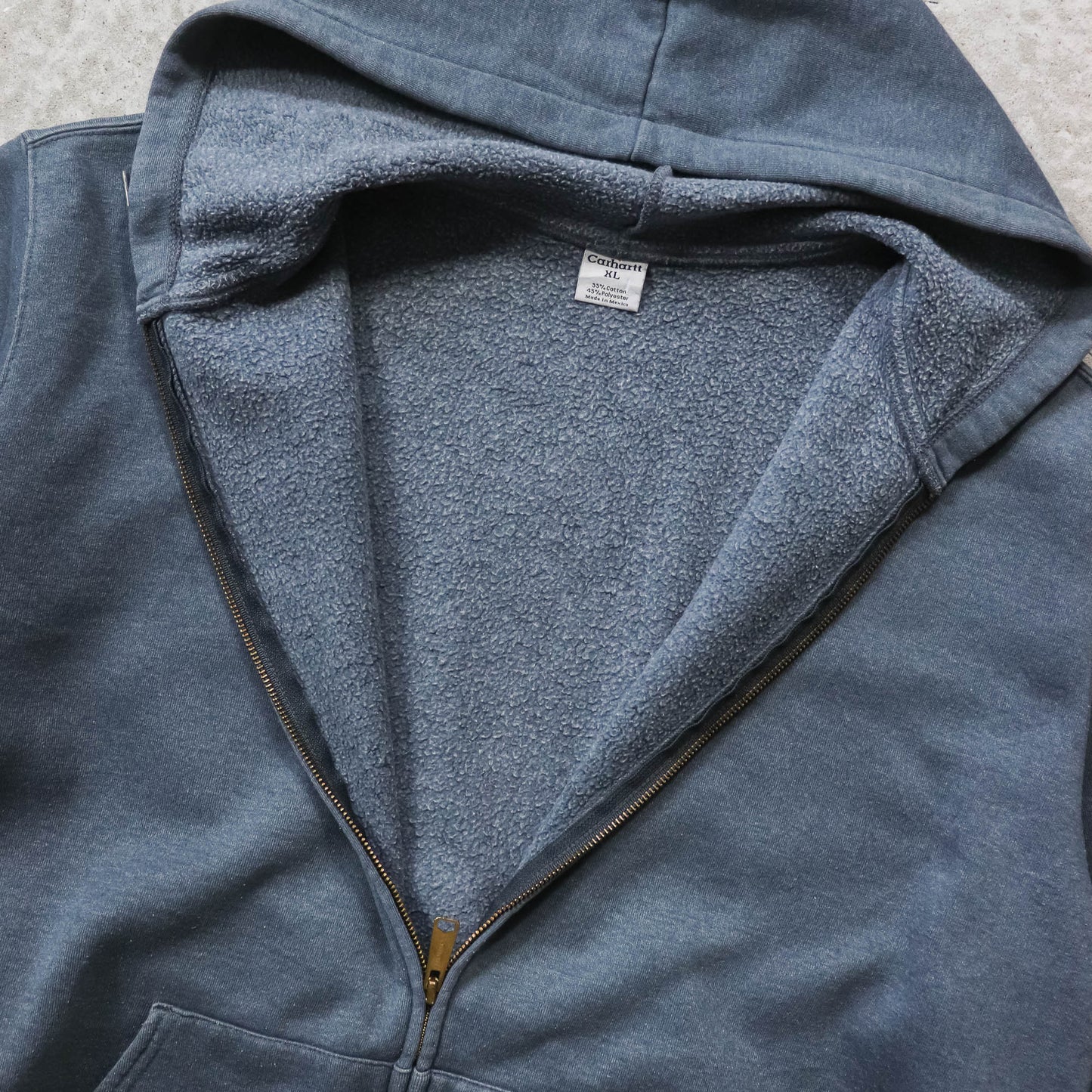 Carhartt Logo Patch Zip-Up Hoodie - 2000s (XL)