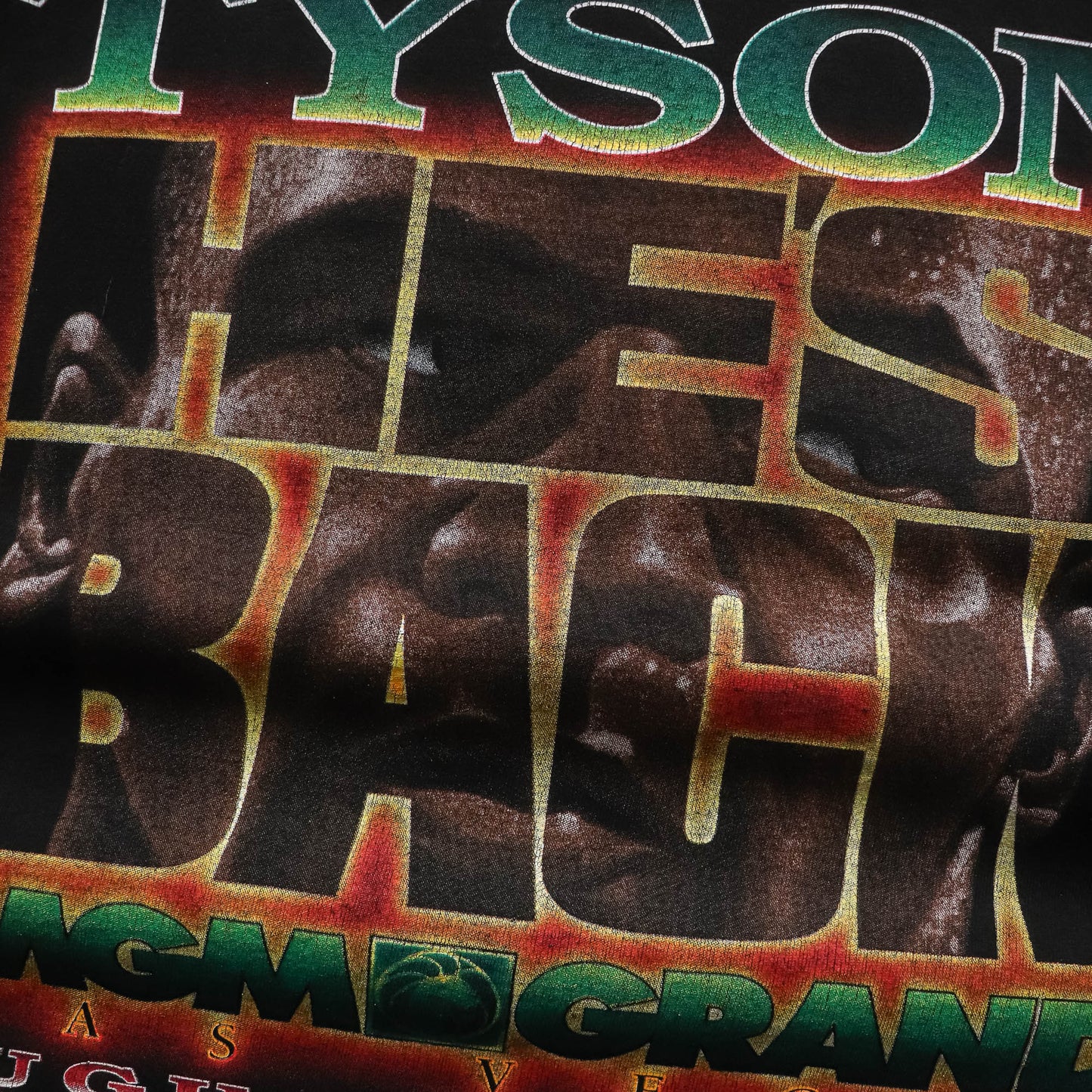 Mike Tyson 'He's Back' MGM Grand Boxing Tee - 1995 (L)