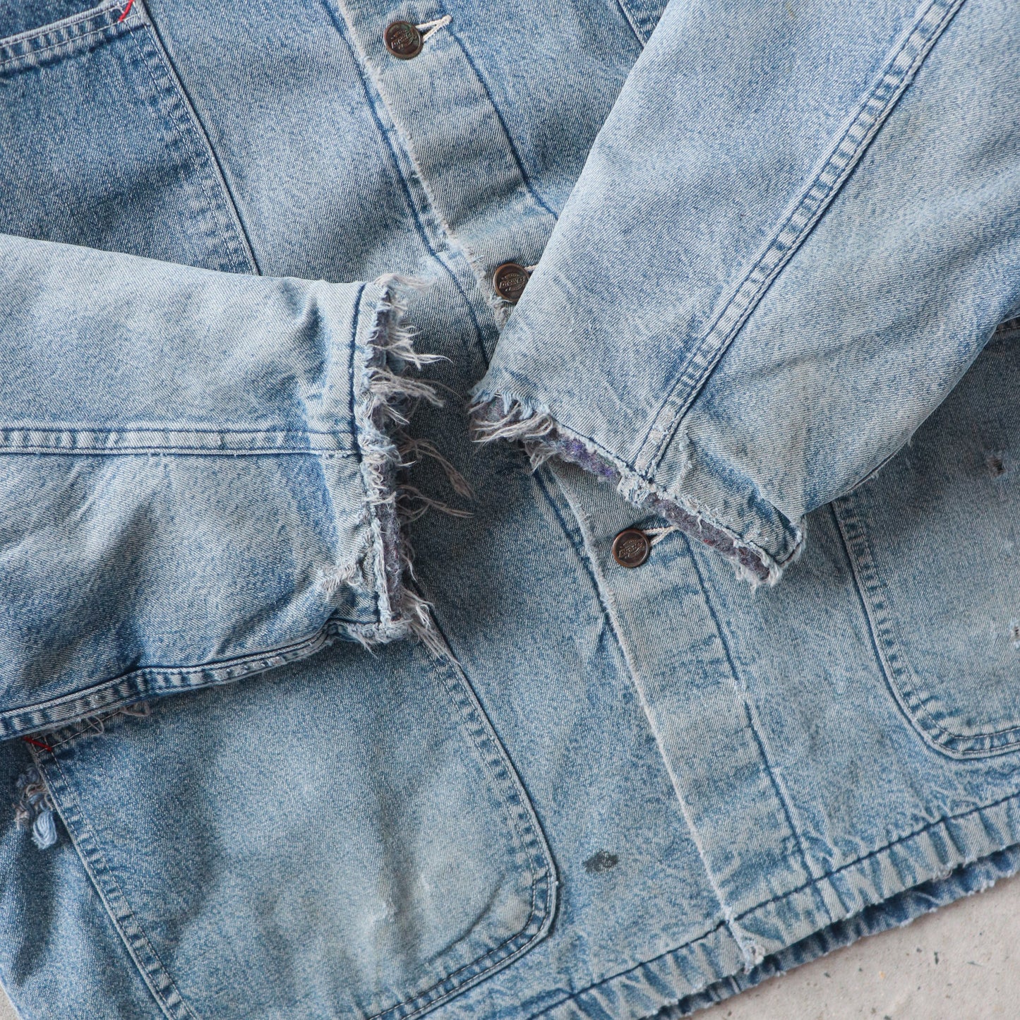 Vintage Dickies Blanket Lined Denim Chore Jacket - XL