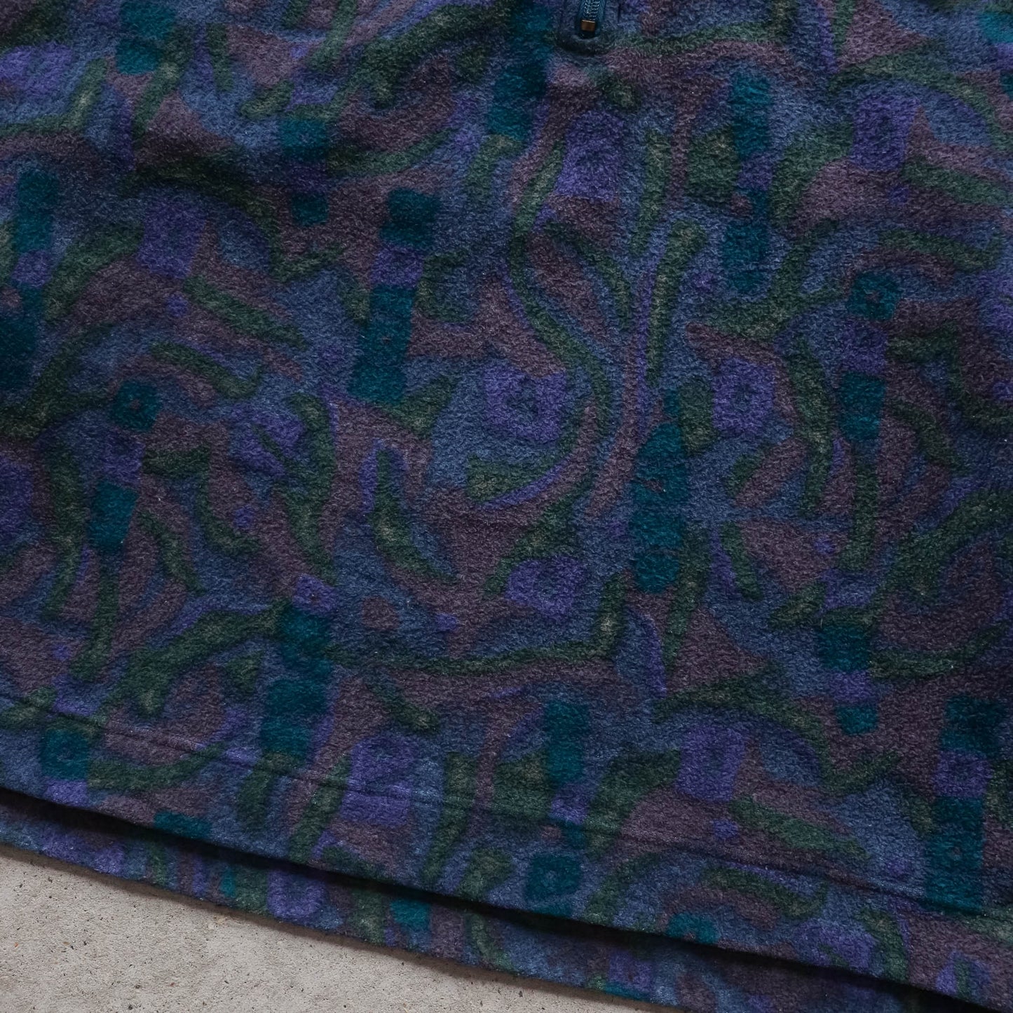 Nike ACG Geometric Print 1/4 Zip Fleece Pullover - 90s (XL) - AL Vintage