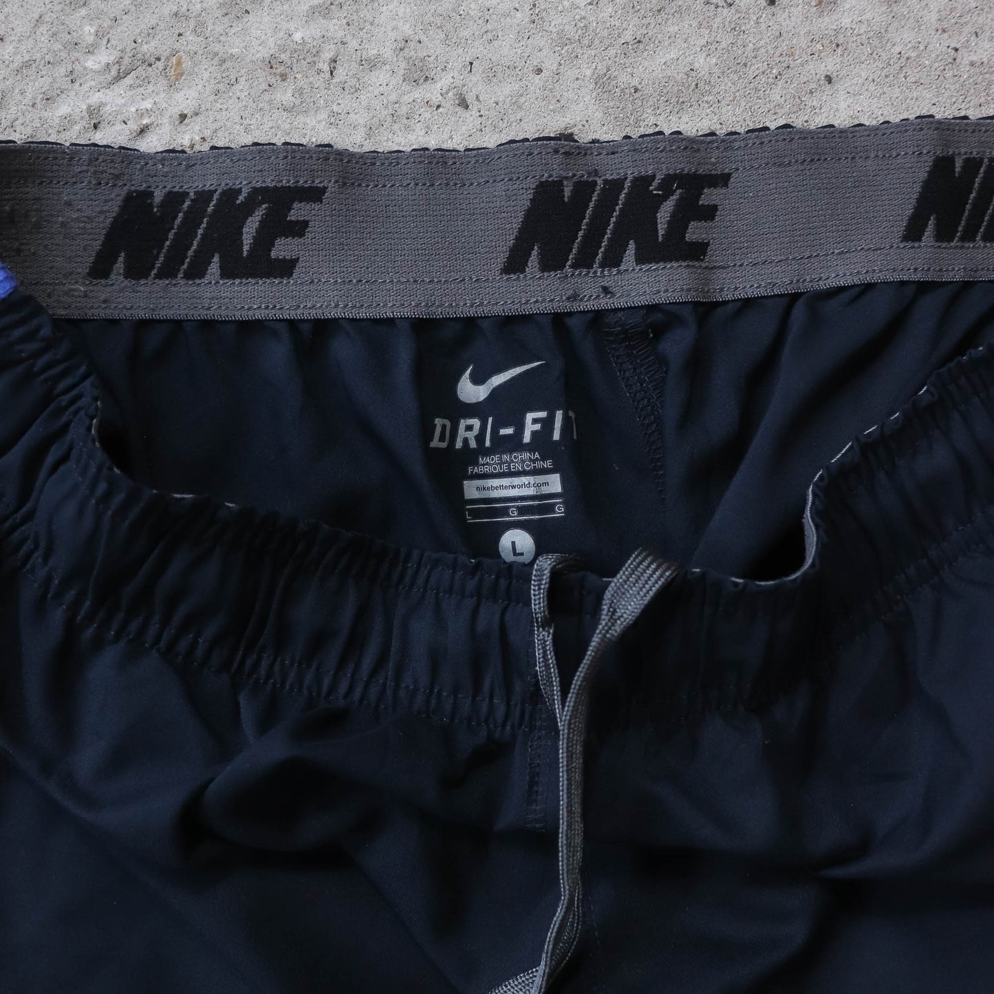 Nike Mini Swoosh Striped Track Pants - 2000s (L)