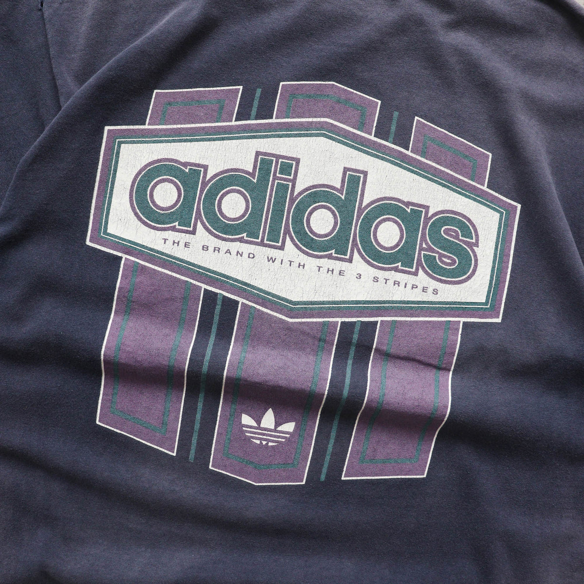 Adidas 3-Stripes Thrashed Graphic Tee - 90s (L)