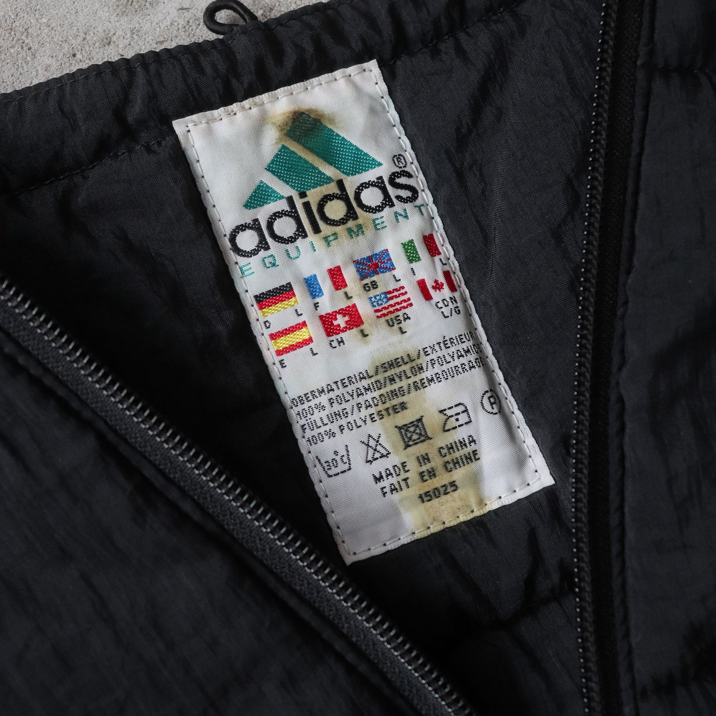 Vintage 90s Adidas Equipment Quilted Vest - L