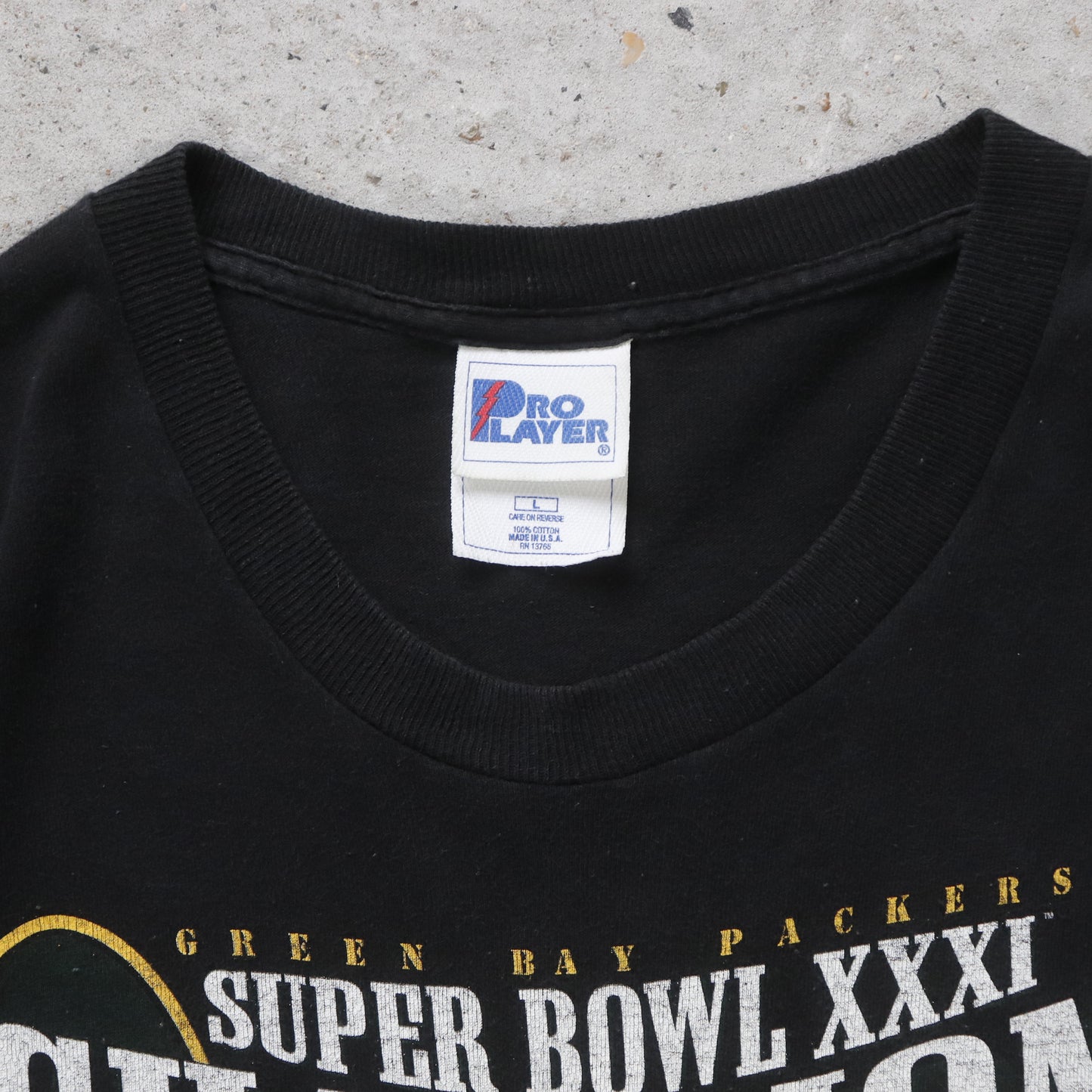 Vintage 1997 Green Bay Packers Super Bowl Champions Tee - L