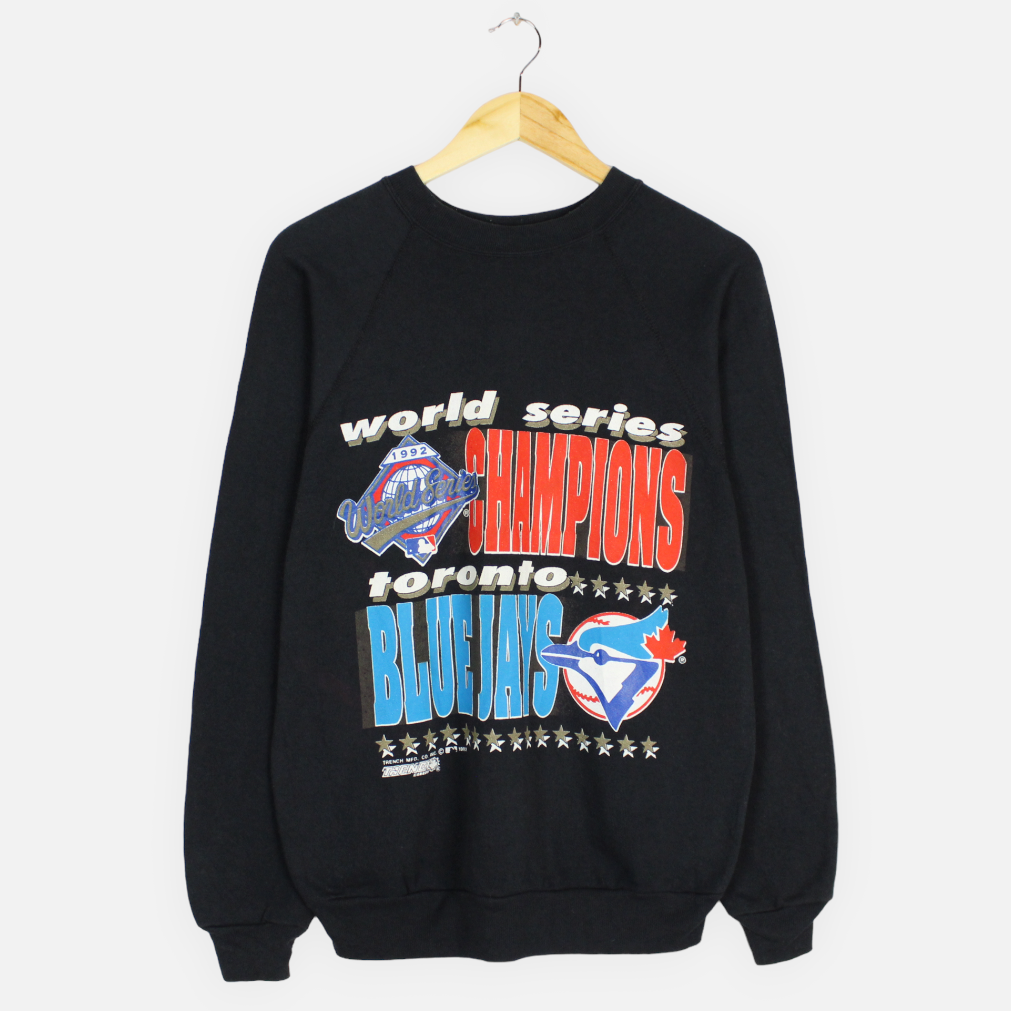 Vintage MLB (Trench) - Toronto Blue Jays Crew Neck Sweatshirt 1991