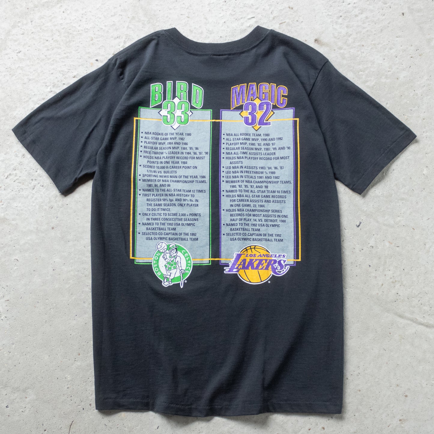 Vintage 1992 Larry Bird & Magic Johnson Dream Team Olympics Tee - M