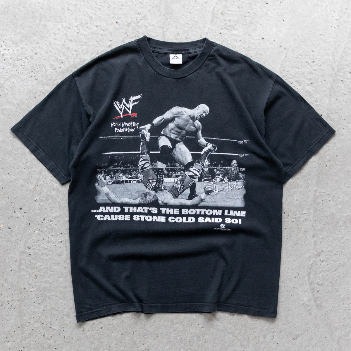 Stone Cold Steve Austin Bottom Line WWF Tee – 1997 (XL)