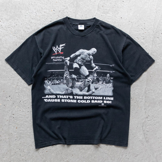 Stone Cold Steve Austin Bottom Line WWF Tee – 1997 (XL)