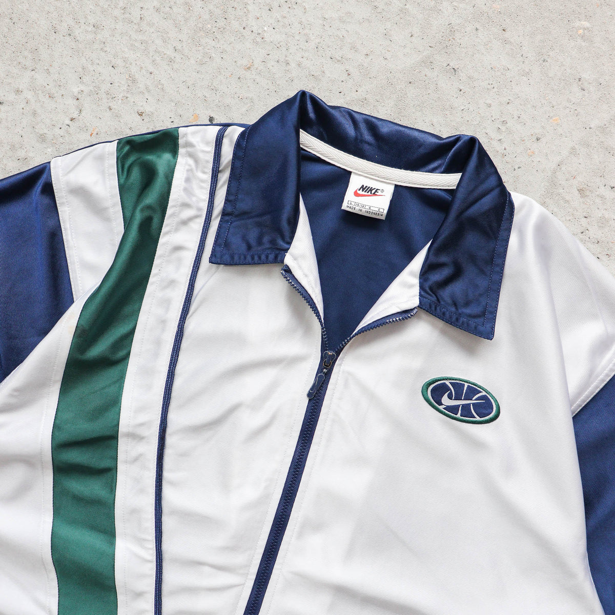 Nike Basketball Satin Zip-Up Jersey - 90s (S)