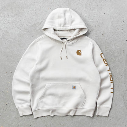 Carhartt Logo Patch Spellout Hoodie - 2000s (S)