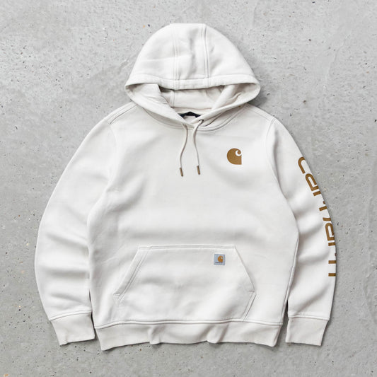Carhartt Logo Patch Spellout Hoodie - 2000s (S)